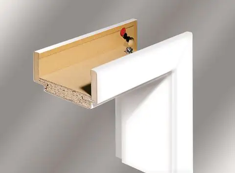 Borne Zarge CPL weiß 86 cm DIN links