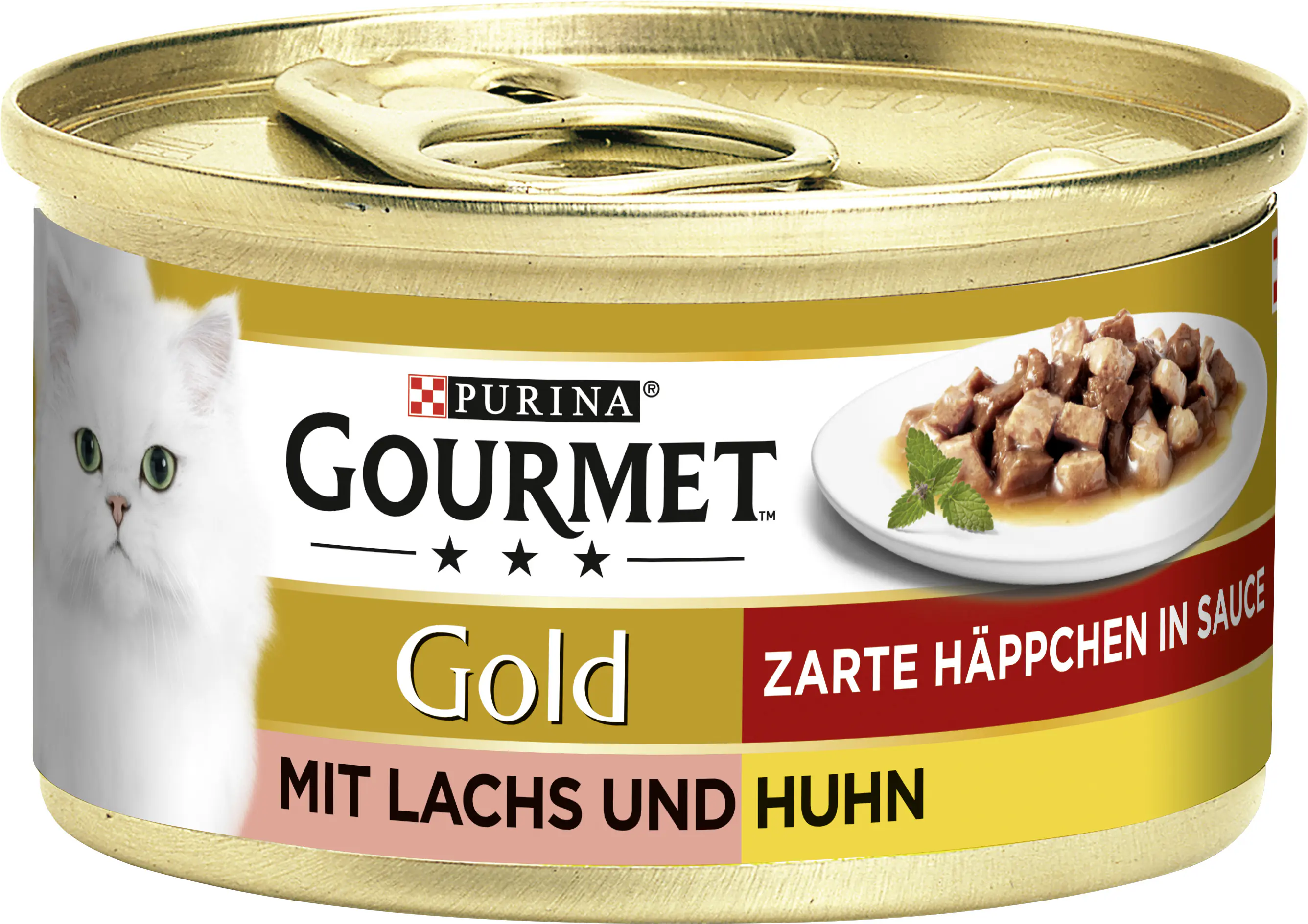 Gourmet Gold Zarte Häppchen in Sauce Lachs und Huhn 85 g