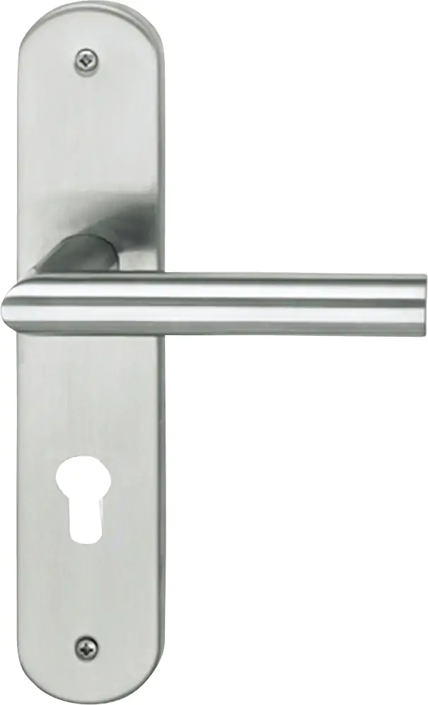 Alpertec Renovierungsgarnitur Nora Edelstahl silber abgerundet