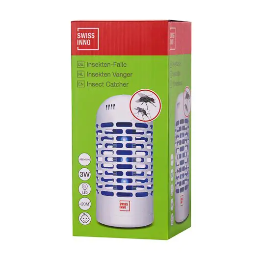Swissinno Insekten-Falle 3 Watt LED, Schutz vor Fliegen im Innenbereich