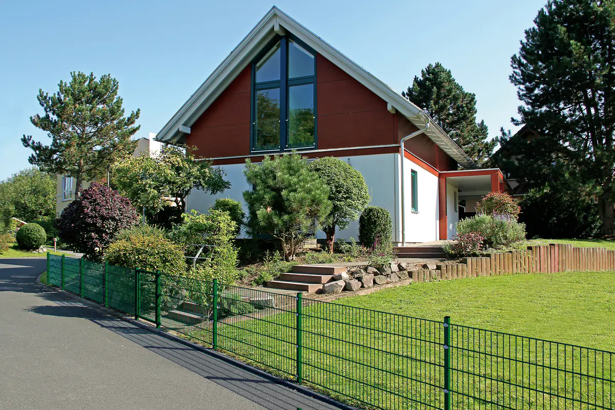 Alberts Doppelstab-Gittermatte 2 m 100 hoch cm Typ 6/5/6 grün Alberts Doppelstab-Gittermatte 2 m 100 hoch cm Typ 6/5/6 grün