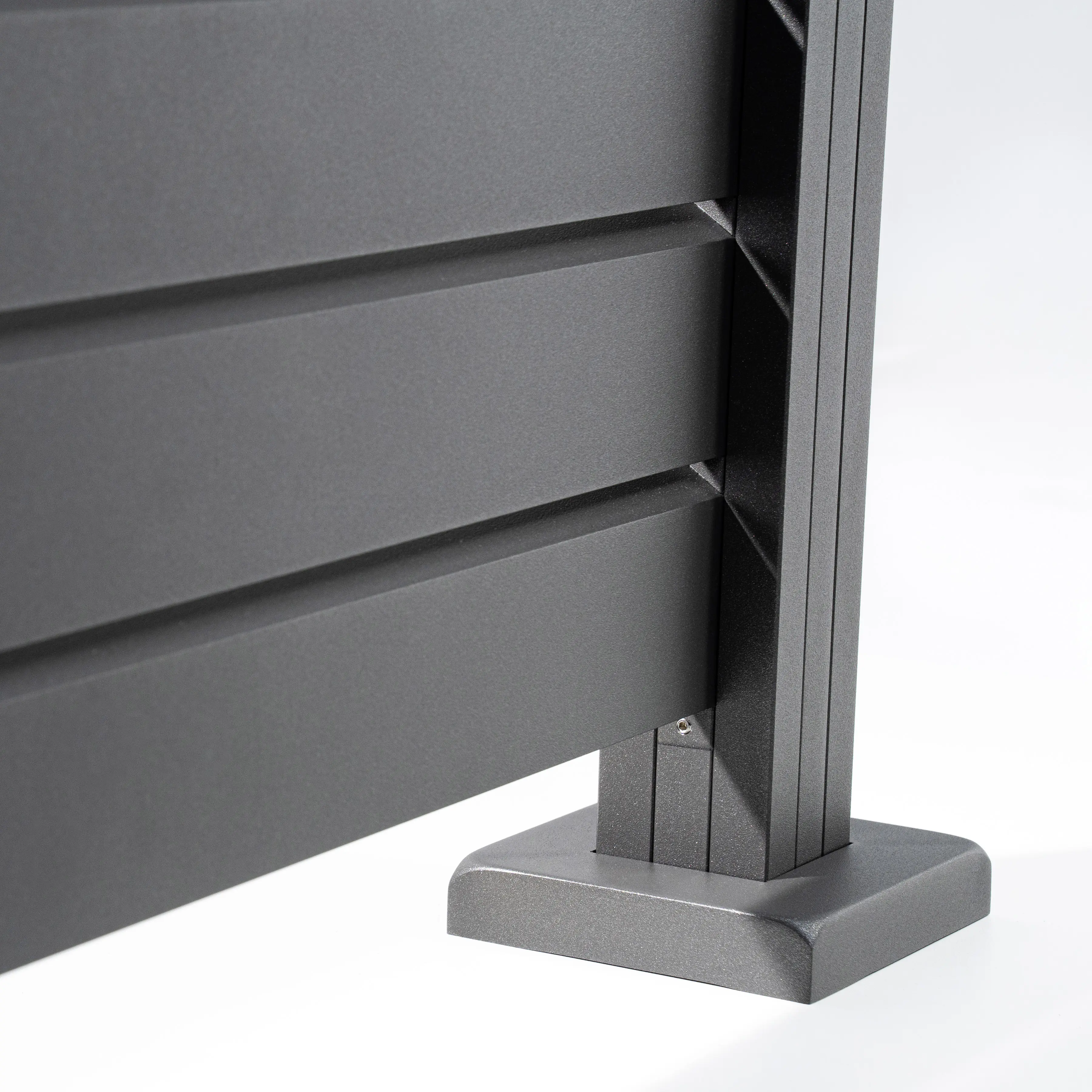 Ambiente Alu-Zaun Erweiterungsset Rhombus MINI 187 x 124,2 cm grau 