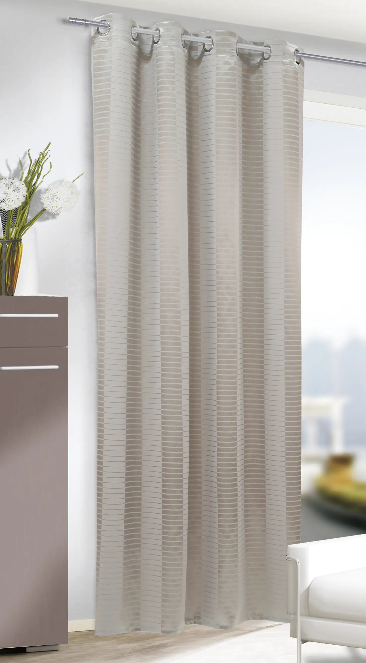 Neusser Collection Ösenschal Blackout Ole sand, 245 x 135 cm