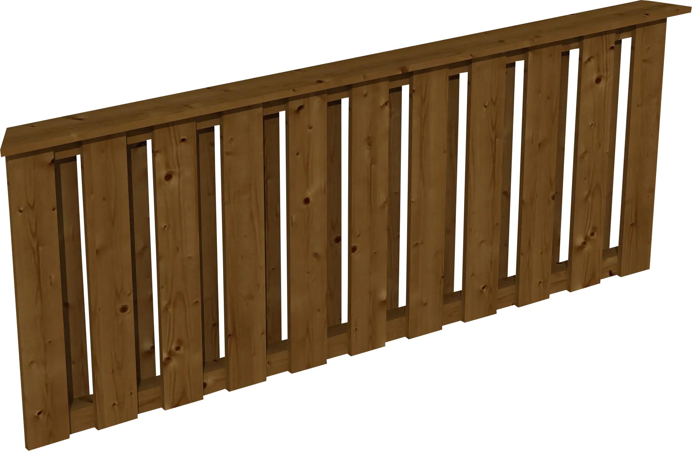 SKAN HOLZ Brüstung Deckelschalung 180 x 84 cm Douglasie