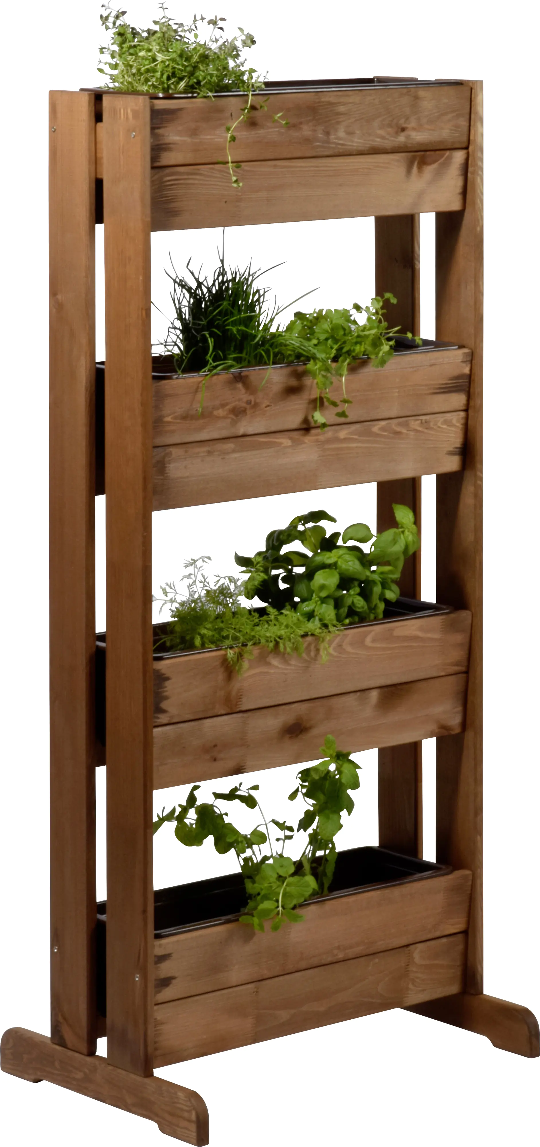 Dobar Vertikalbeet mit 4 Pflanzkästen, bernstein Dobar Vertikalbeet mit 4 Pflanzkästen, bernstein