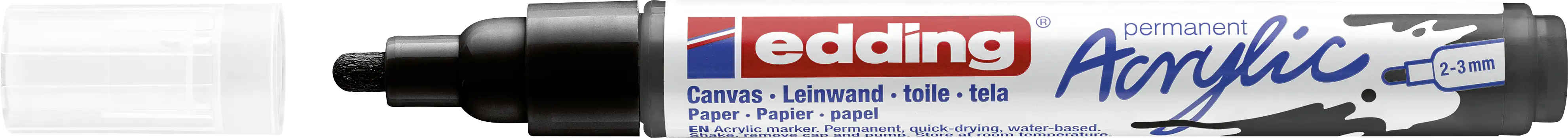edding 5100 Acrylmarker medium schwarz 2 - 3 mm