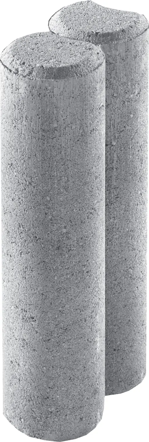 Kann Palisade 2er-Element 25 x 10 x 6 cm grau