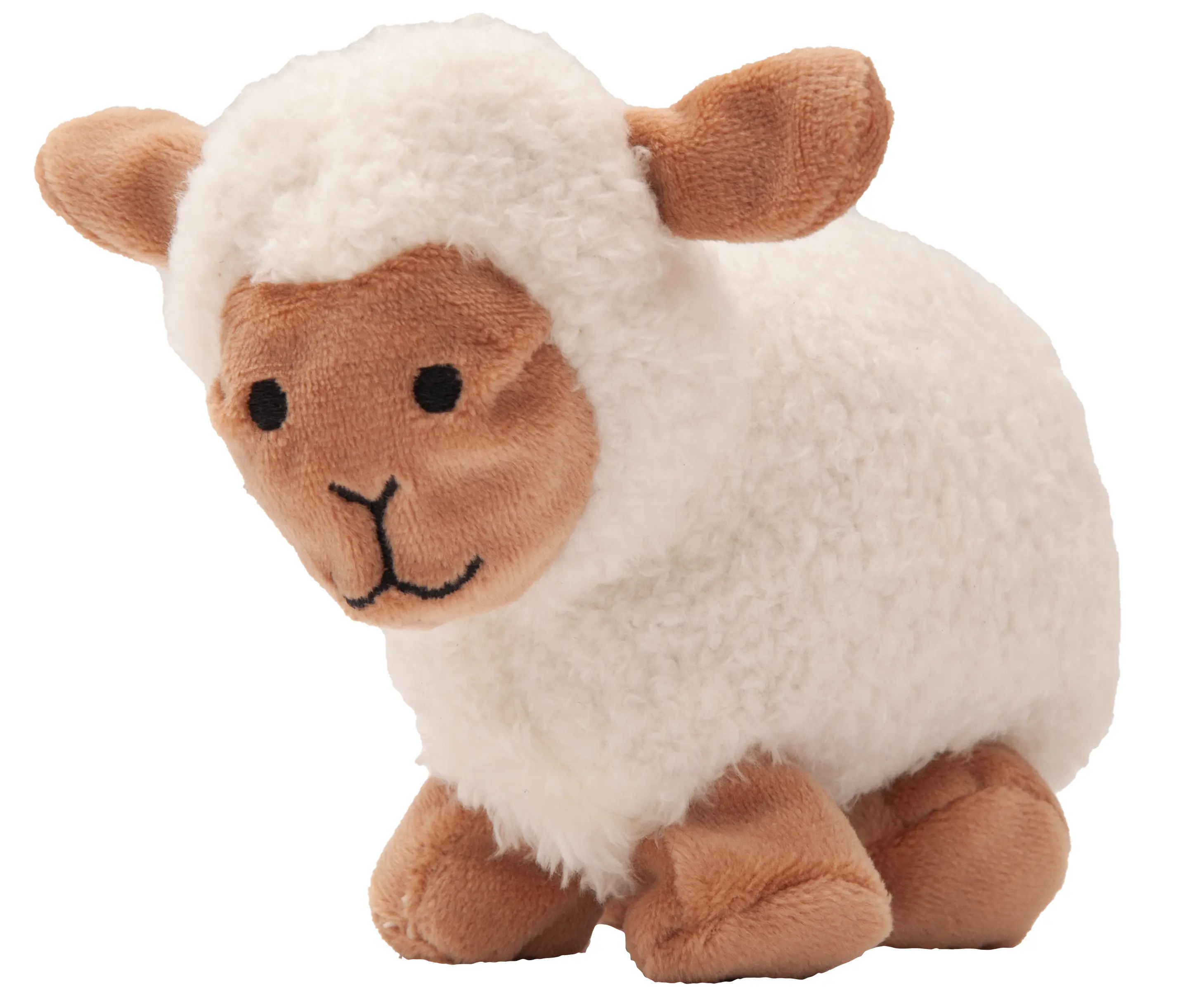 Aumüller Katzenspielzeug Kissen Schäfchen Sally mit Baldrian 14 cm creme