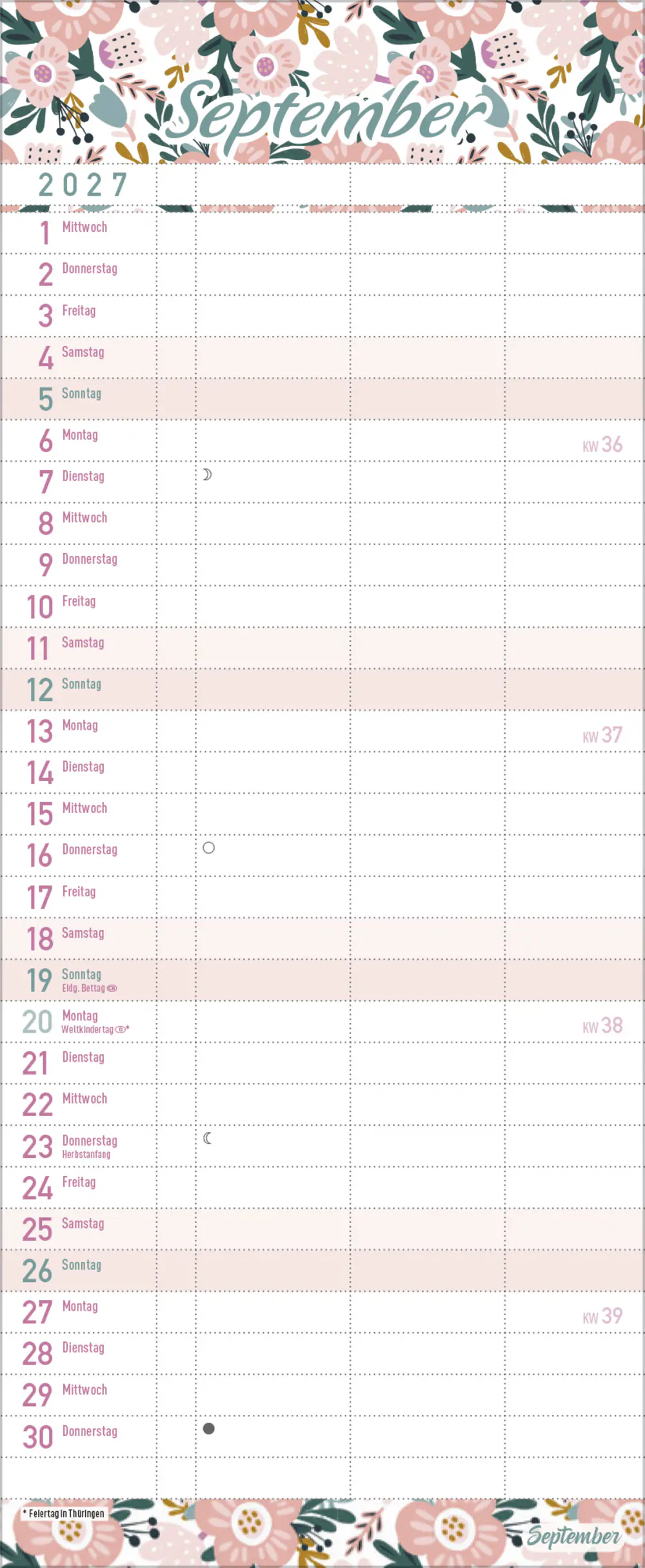 Korsch Kalender Familientimer Wir planen das! 2027