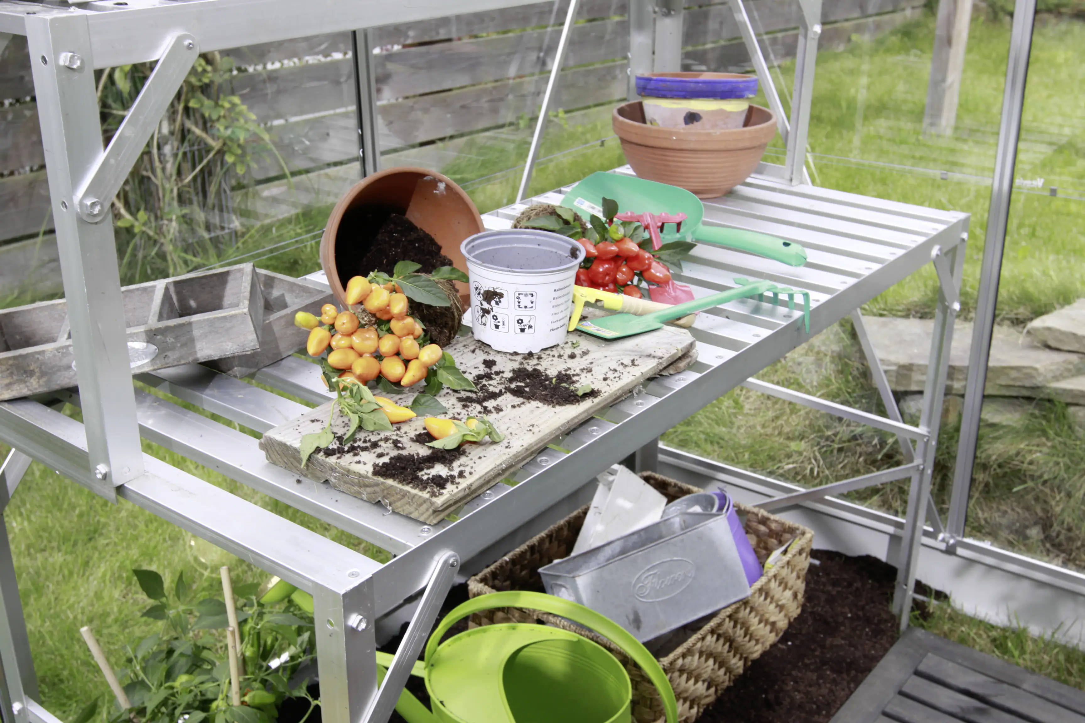 Vitavia Alutisch 121 x 54 x 76 cm aluminium 1 Ablage