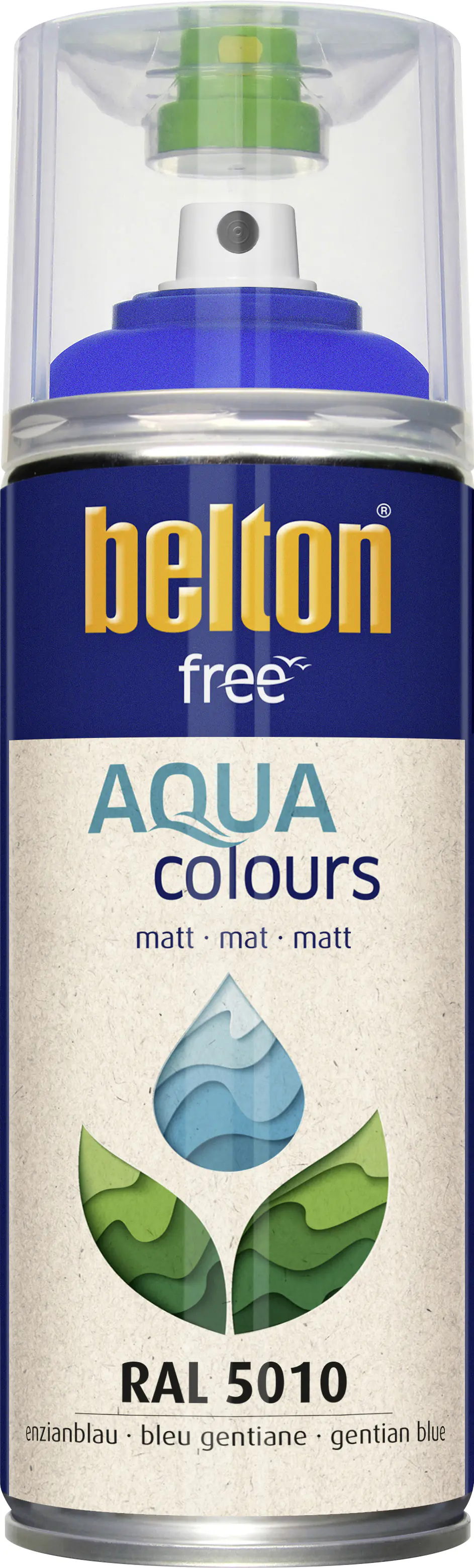 belton free Lackspray AQUAcolours 400 ml enzianblau matt belton free Lackspray AQUAcolours 400 ml enzianblau matt