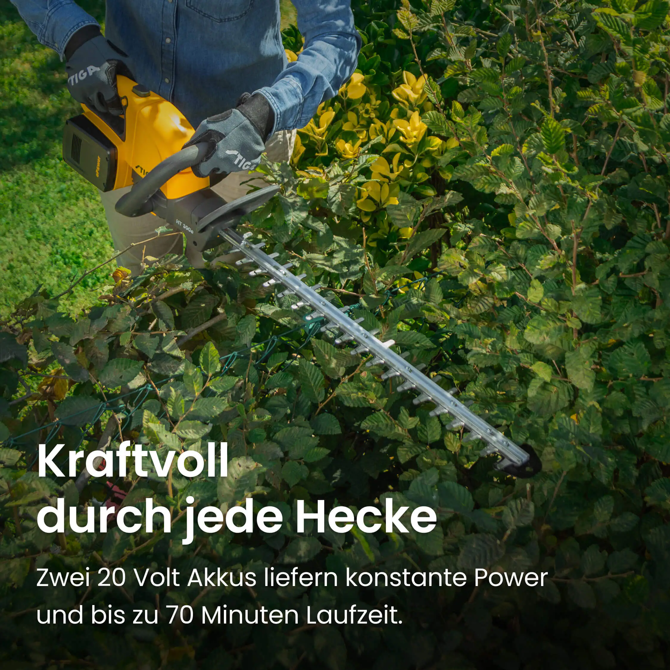 Stiga Akku-Heckenschere HT 300e Set inkl. Akkus und Ladegerät