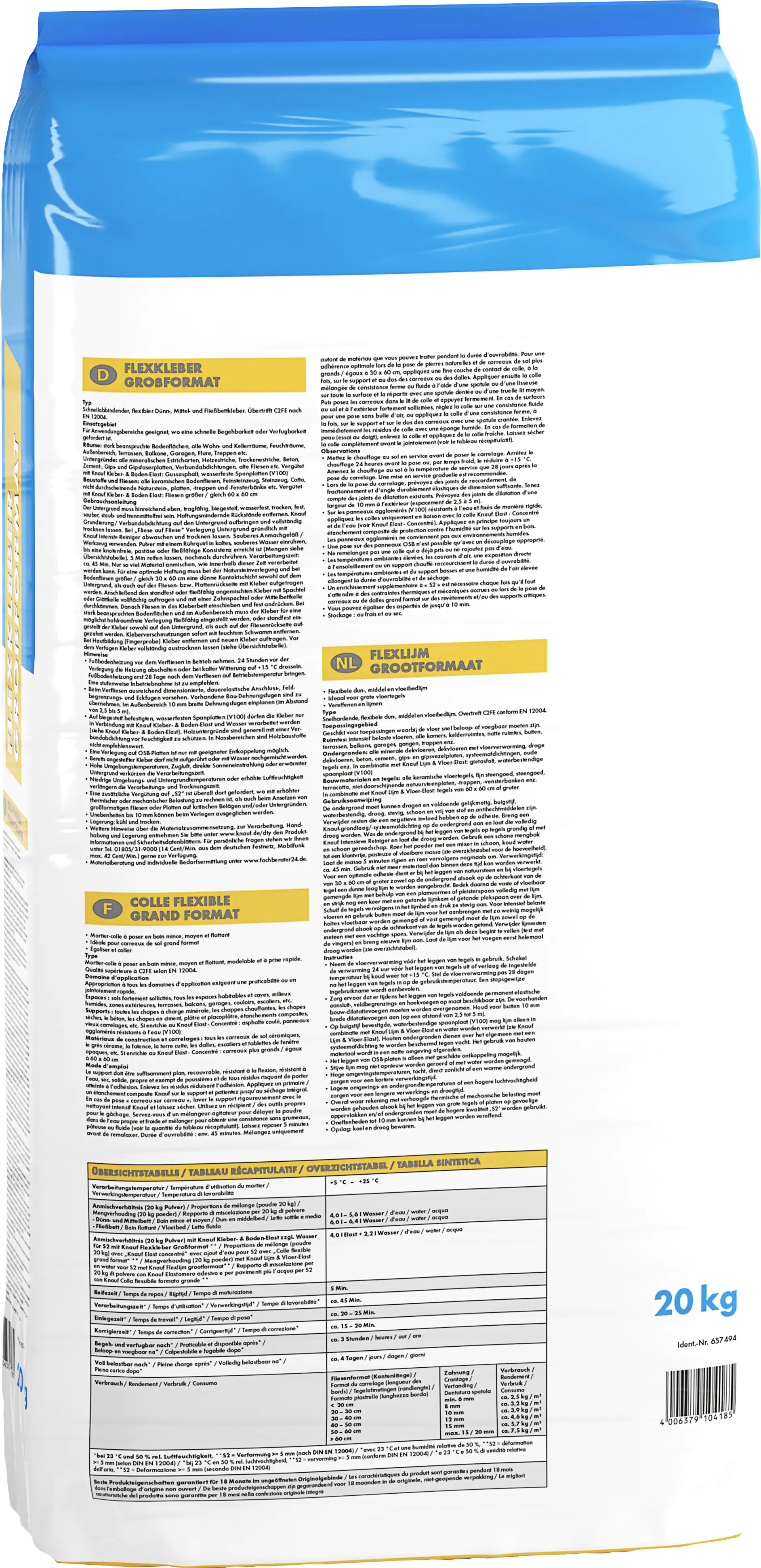 Knauf Flexkleber Großformat 20 kg