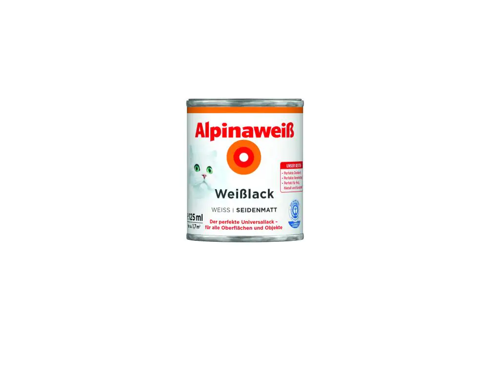 Alpinaweiß Weißlack 125 ml seidenmatt