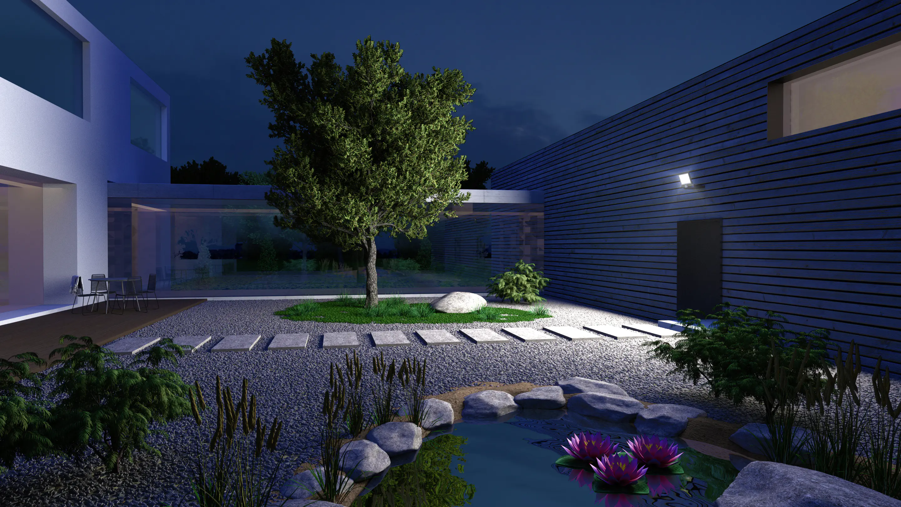 Steinel Strahler XLED ONE XL Anthrazit ohne Sensor, Panel schwenkbar