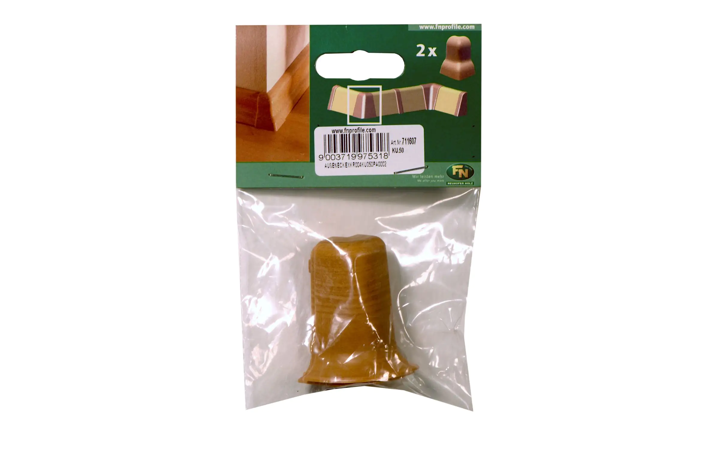 Außeneck für Kunststoffleiste KU.050 kirsch SB