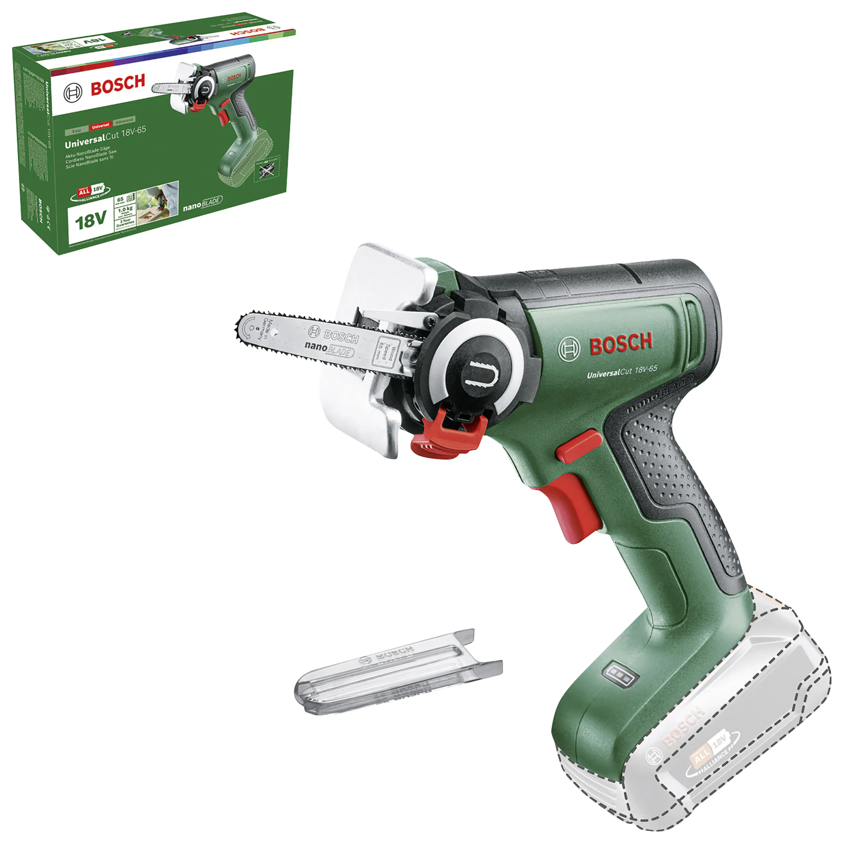Bosch Akku-Säge UniversalCut 18V-65 Solo NanoBlade