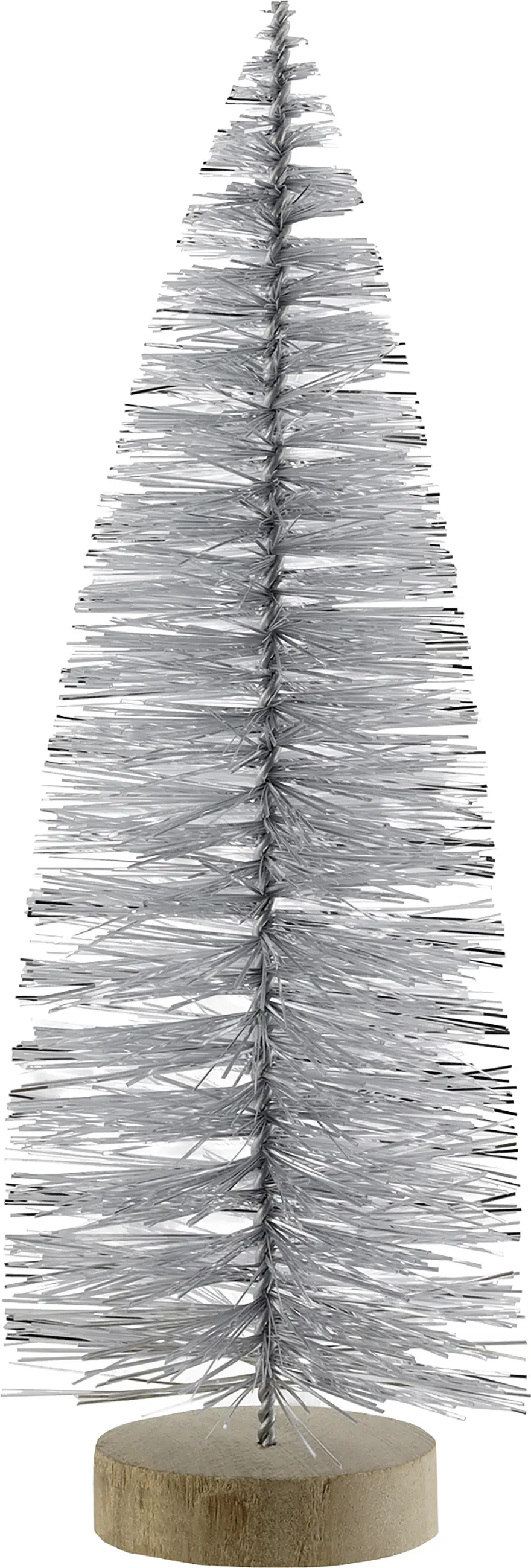 Dekobaum Kunststoff 15 cm silber
