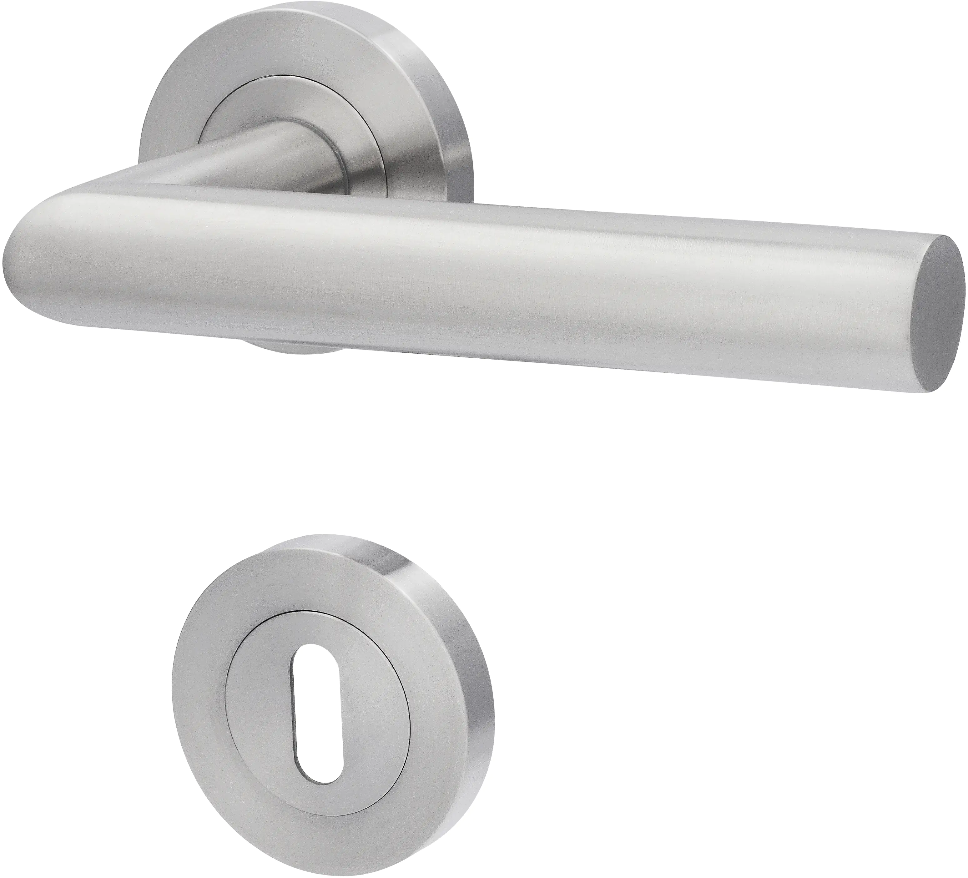 Alpertec BB-Rosettengarnitur Solid 9 Edelstahl silber rund Alpertec BB-Rosettengarnitur Solid 9 Edelstahl silber rund