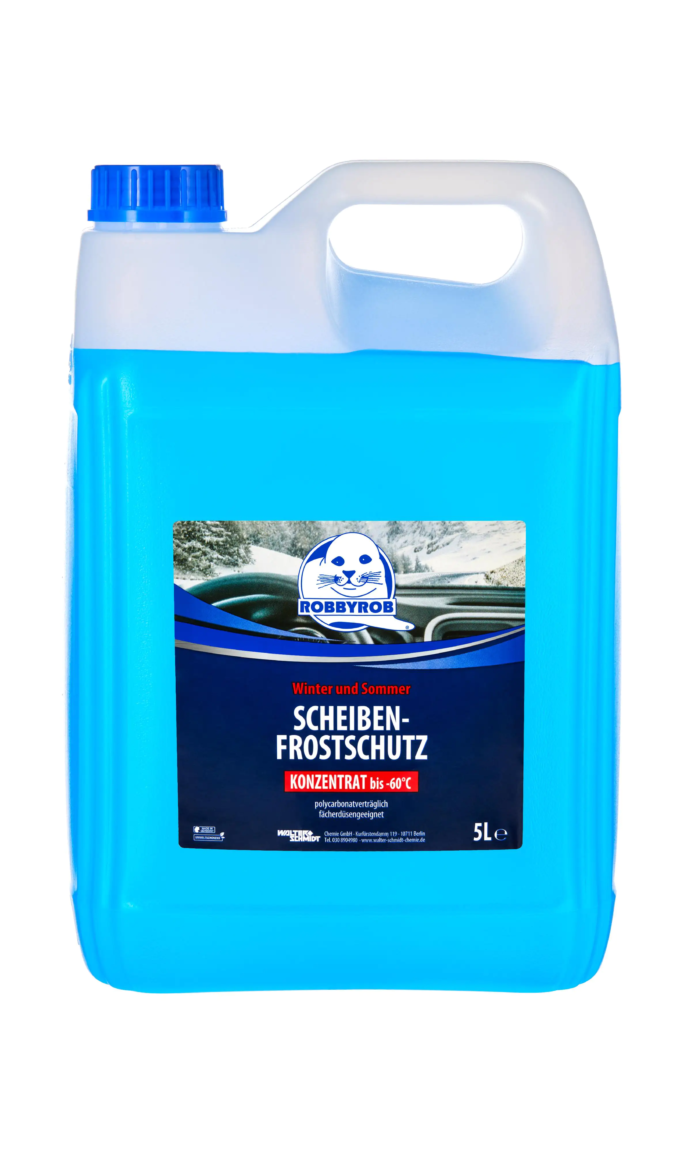 Robbyrob Scheibenfrostschutz bis -60°C Konzentrat 5L Robbyrob Scheibenfrostschutz bis -60°C Konzentrat 5L