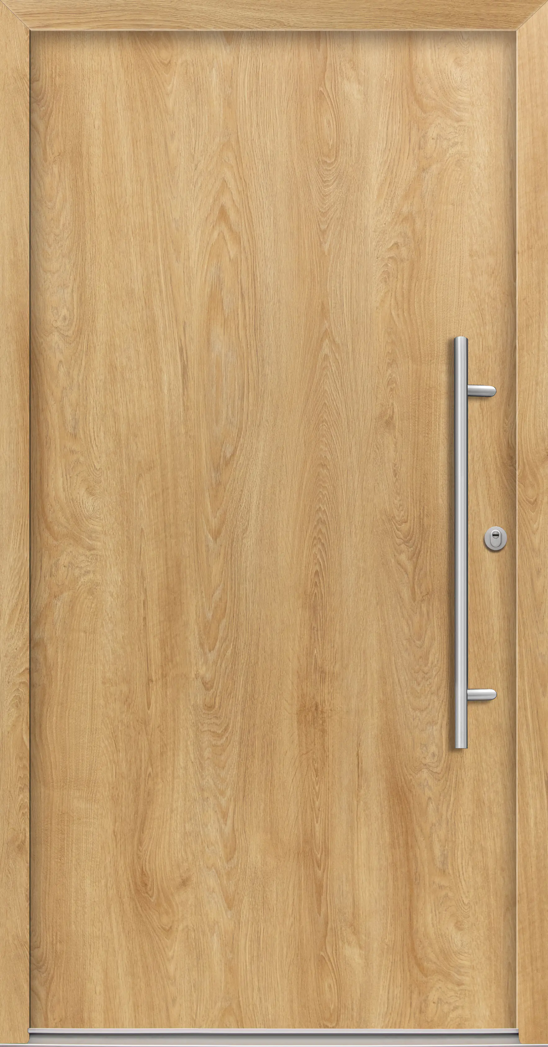 Splendoor Haustür Passivedoor Premium B05 RC2 Eiche Natur DIN Rechts 100 x 210 cm