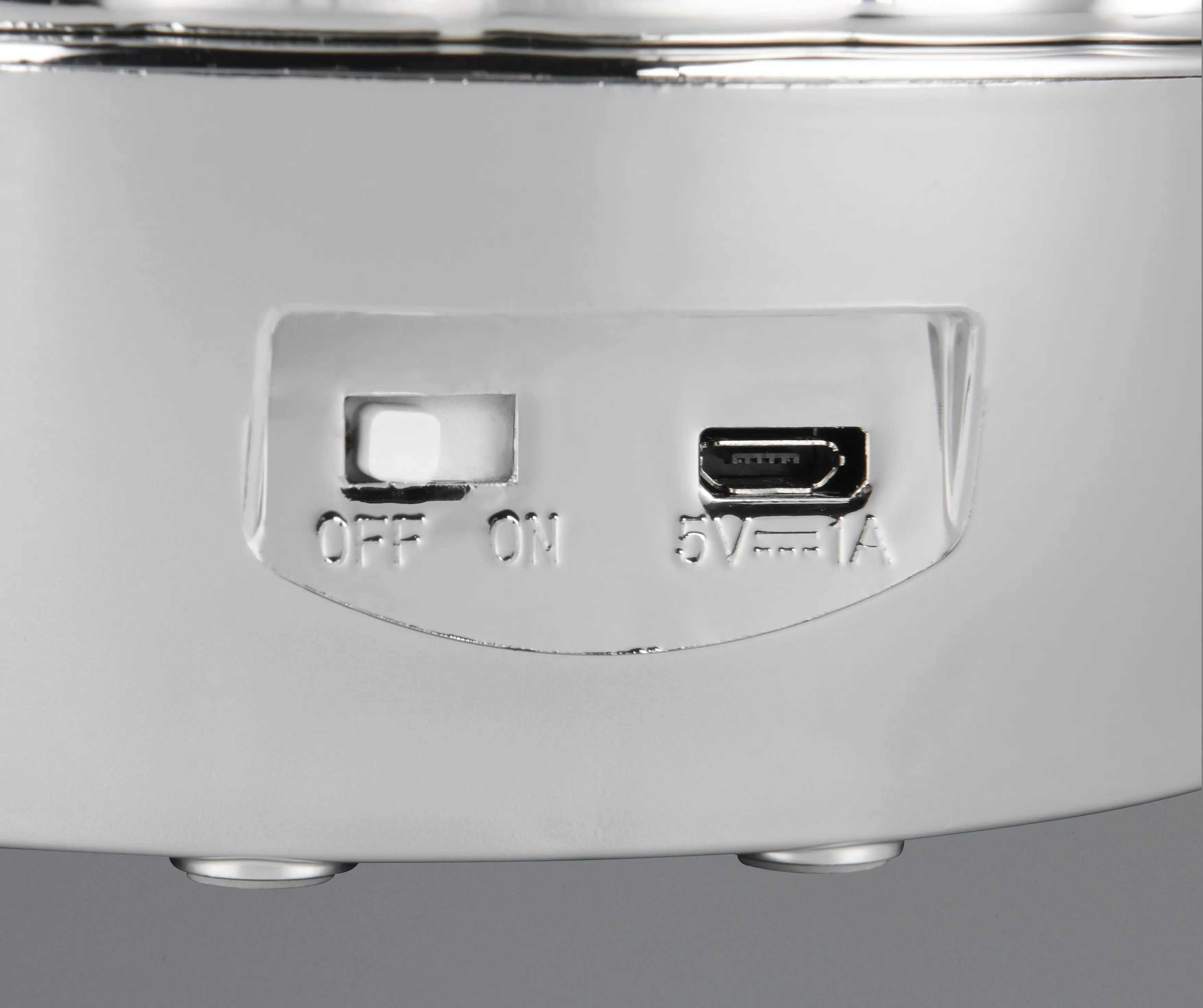 Reality LED Tischleuchte Shelly mit Glitzerkugel 18 x 15 cm RGB chrom Reality LED Tischleuchte Shelly mit Glitzerkugel 18 x 15 cm RGB chrom