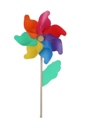 TrendLine Windmühle Kunststoff Ø 74 cm mehrfarbig