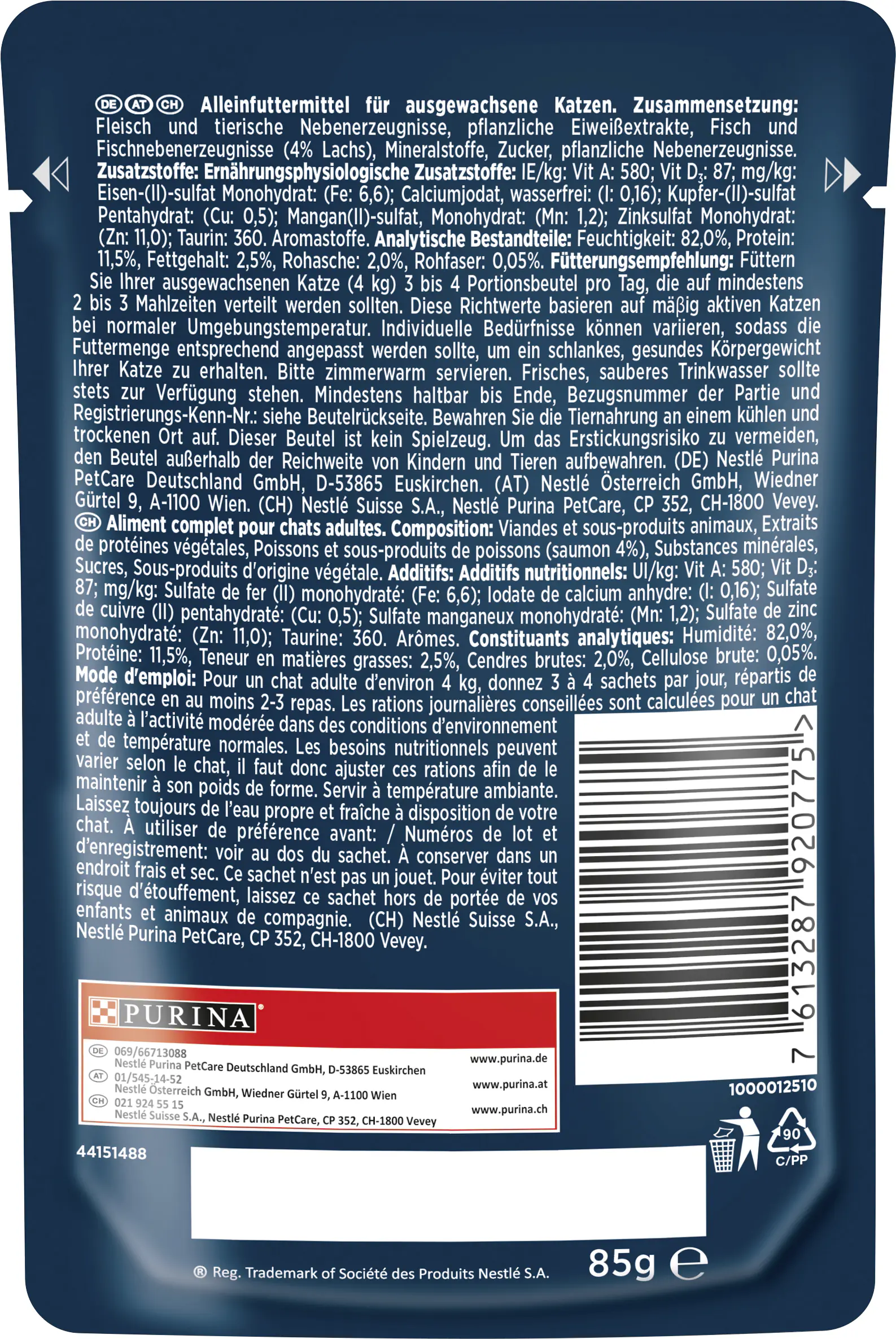 Gourmet Perle Katzenfutter Genuss in Gelee mit Lachs 26 x 85 g