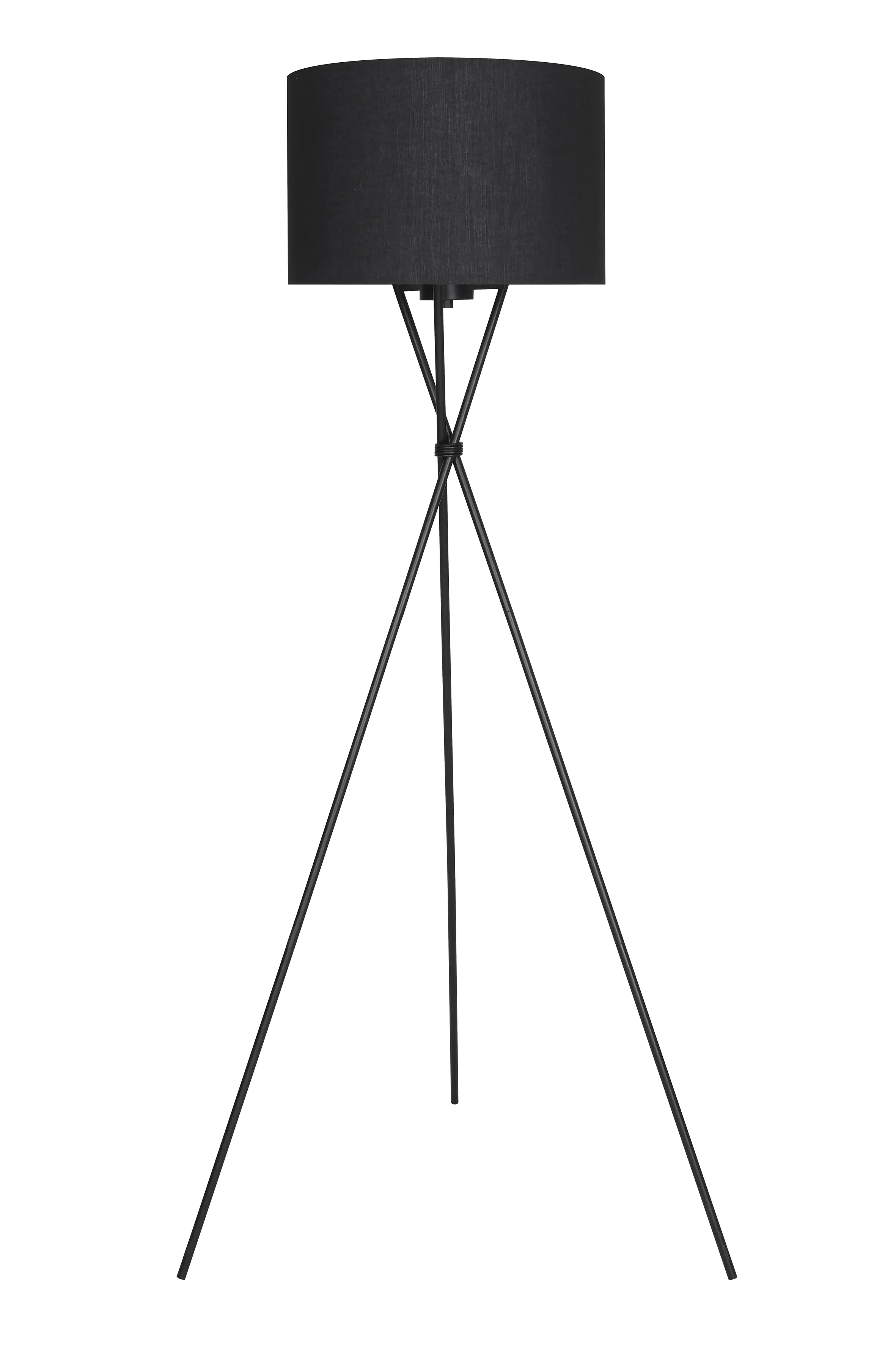 4002707357698 Di-Ka Stehleuchte Textil Dreibein schwarz