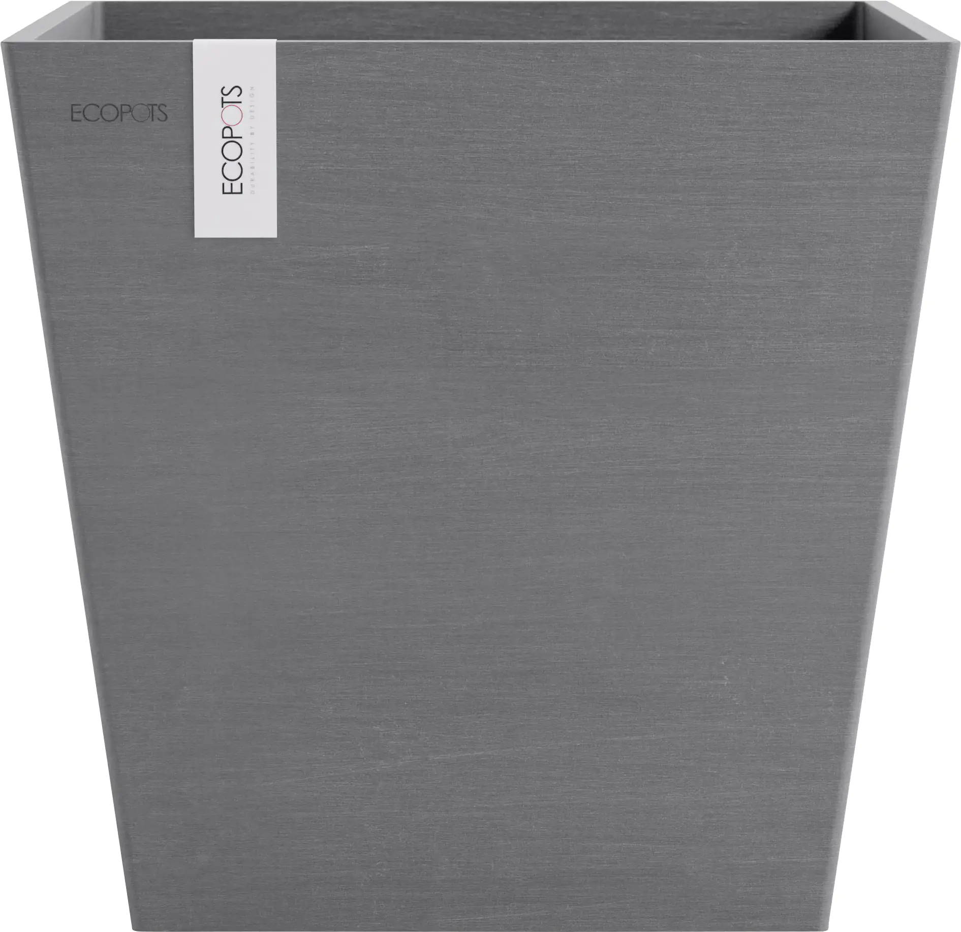 Ecopots Pflanztopf Rotterdam 35 x 35 x 34 cm grau