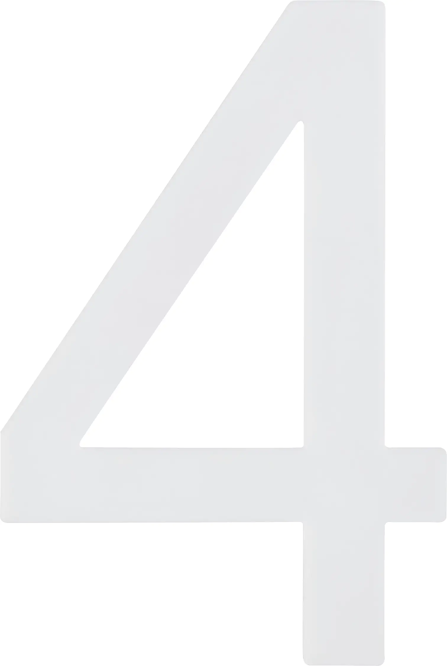 Alpertec Hausnummer 4 Selbstklebend Nachtleuchtend