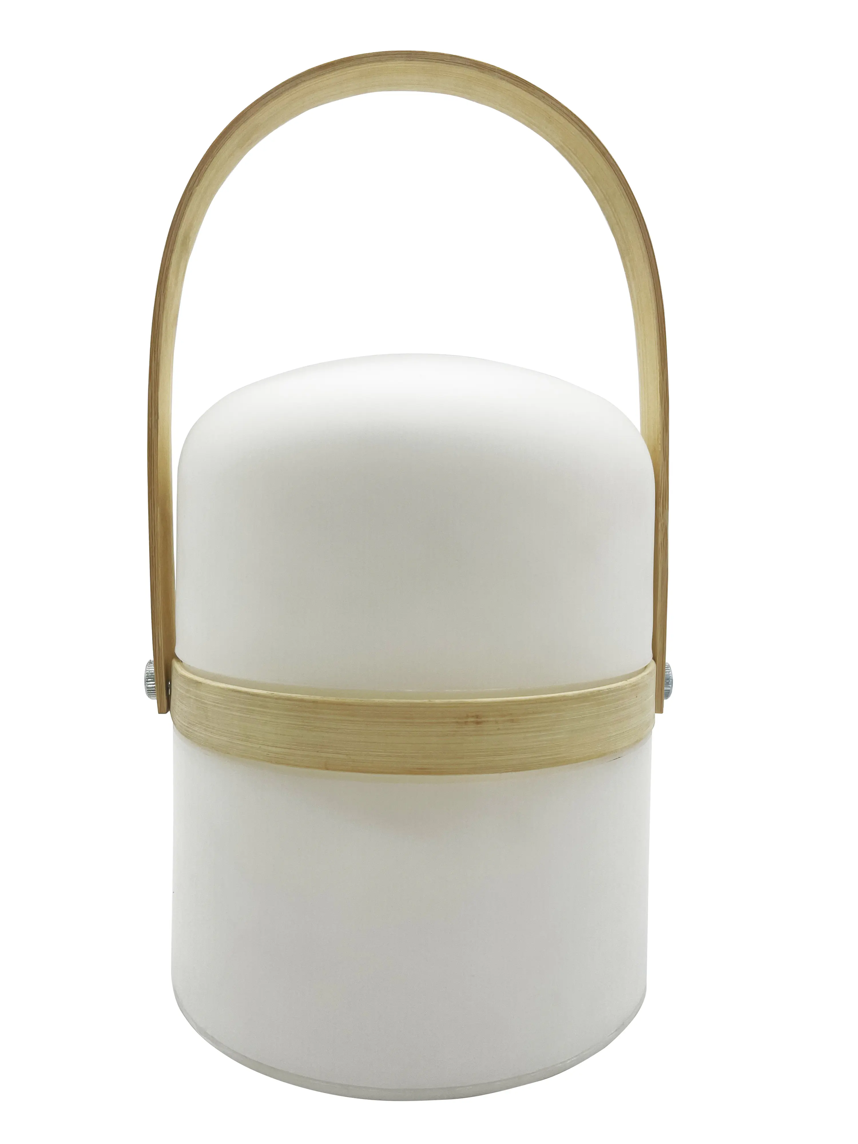 Dapo LED Solarleuchte Hawaii mit Bambus Ring warmweiß