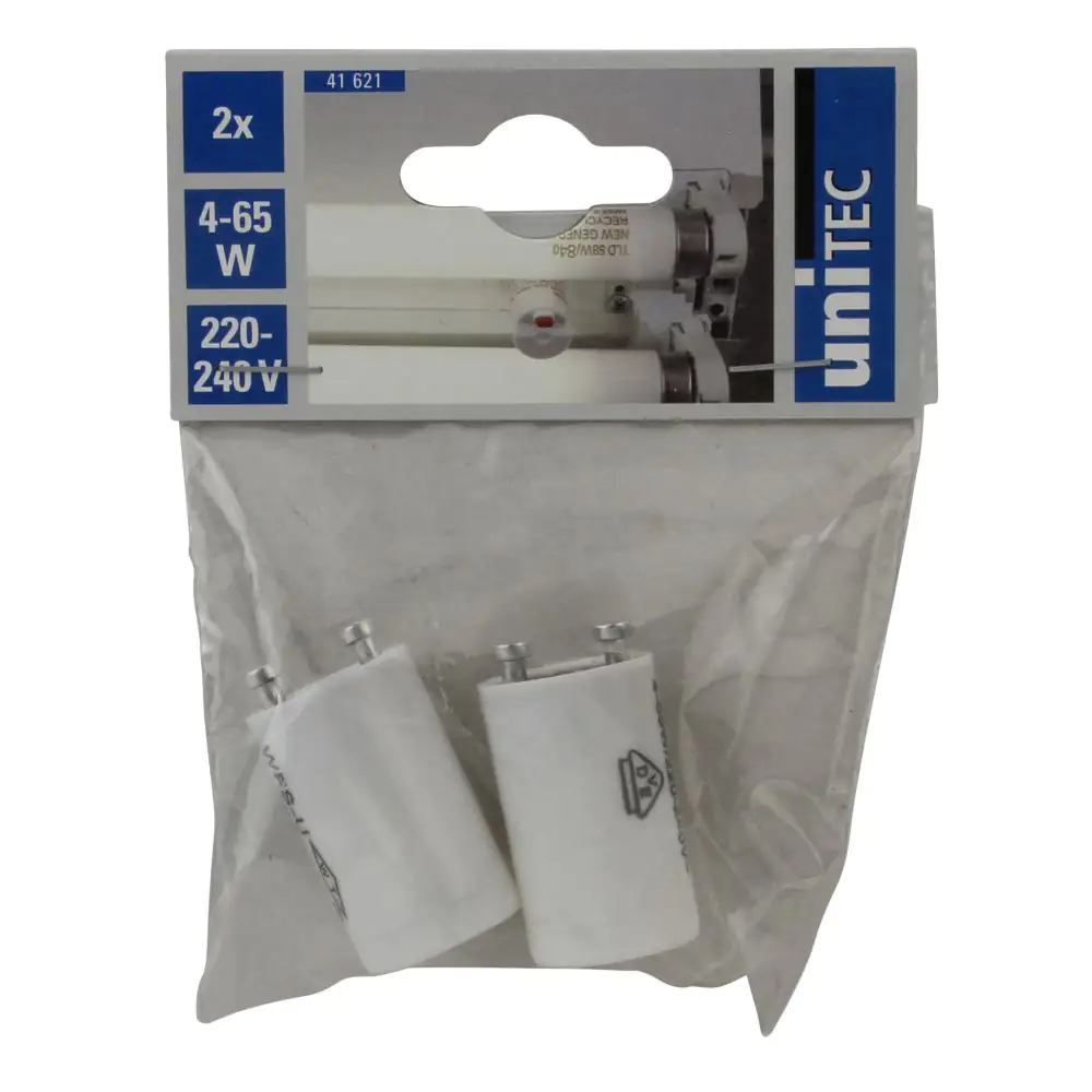 Starter für Leuchtstofflampen 4 - 65 W, 2er Pack