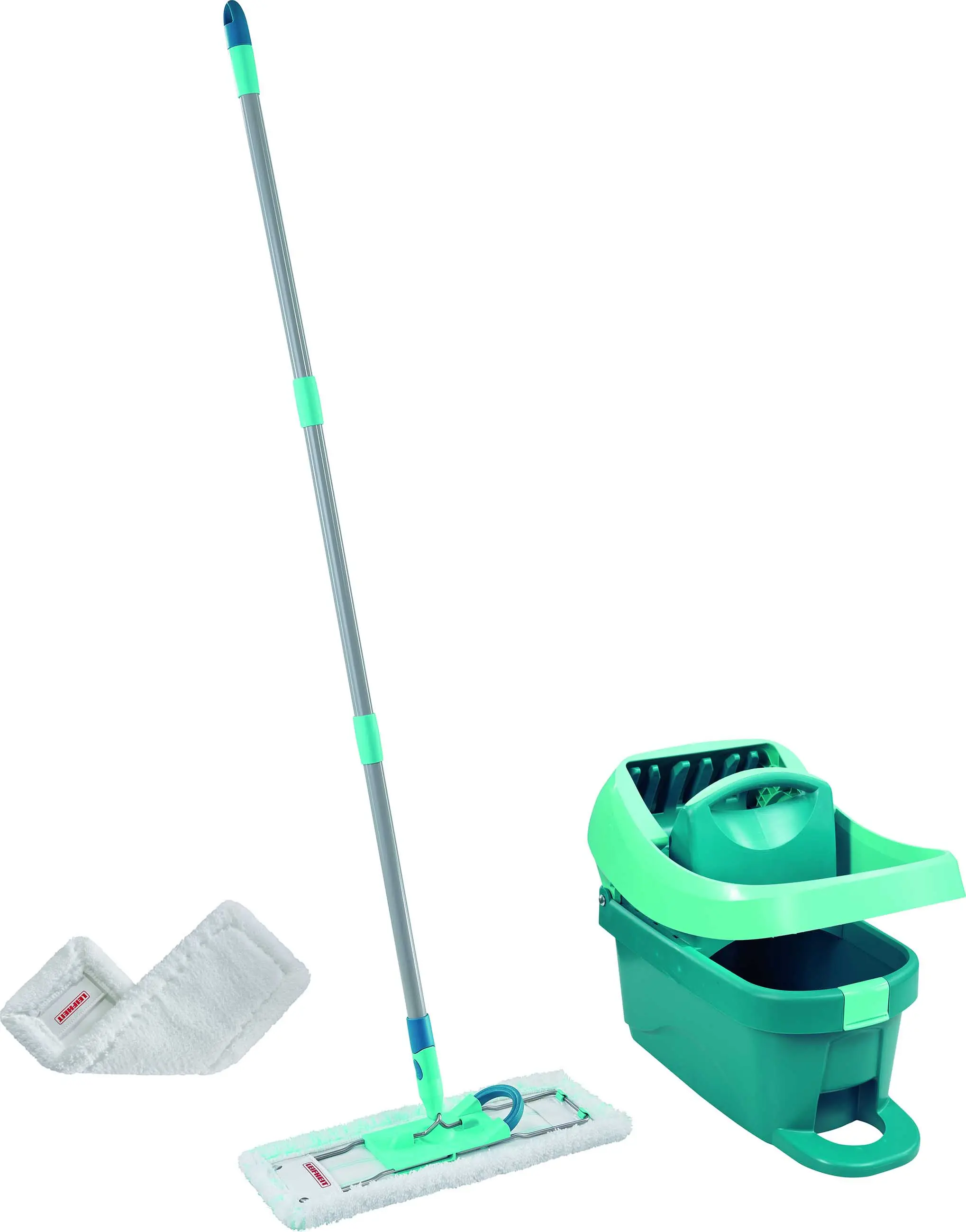 Leifheit Bodenwisch-Komplett-Set  Profi XL Mobile mit Staubbezug 42 cm Wischbreite