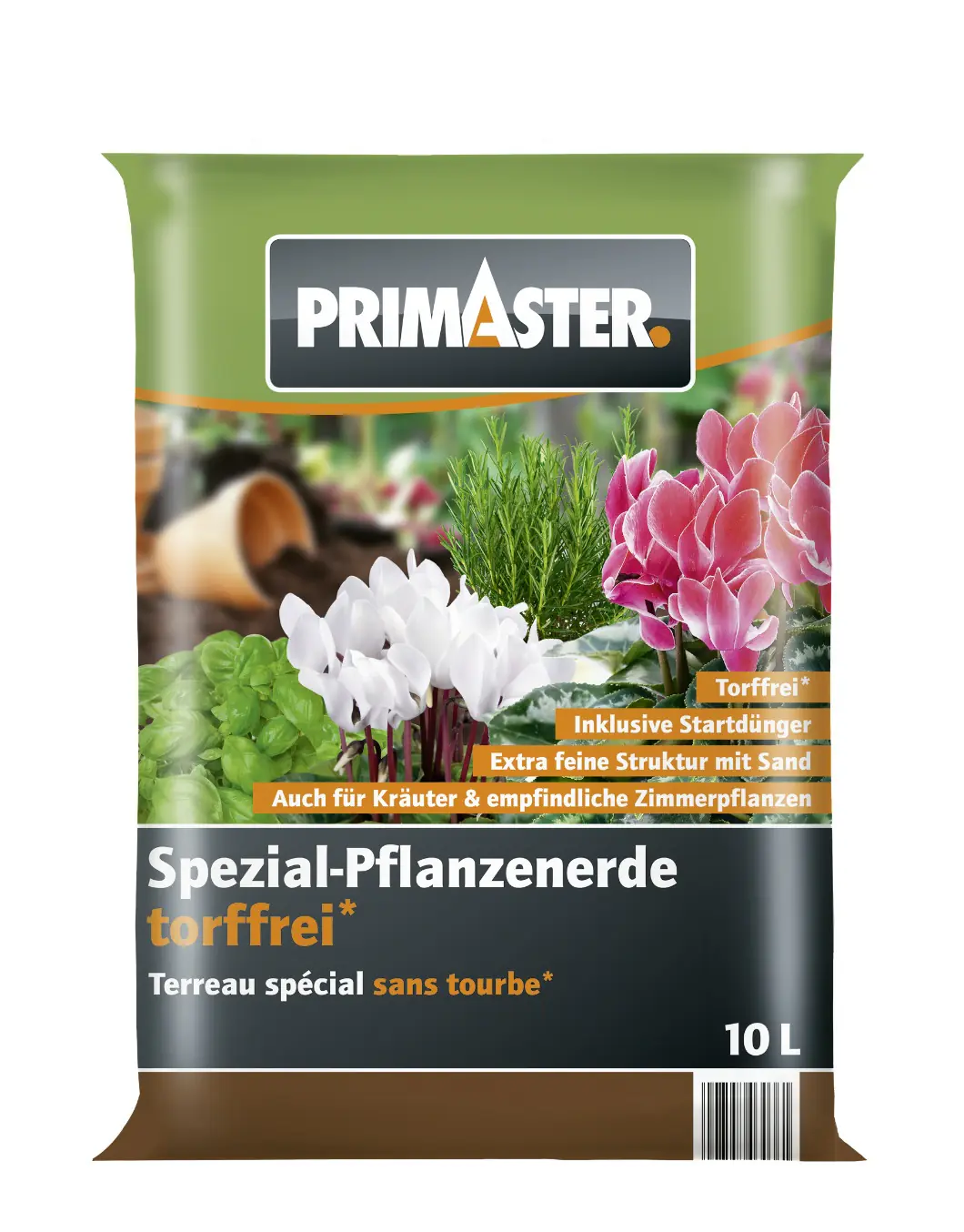 Primaster Spezialpflanzerde torffrei 10 L