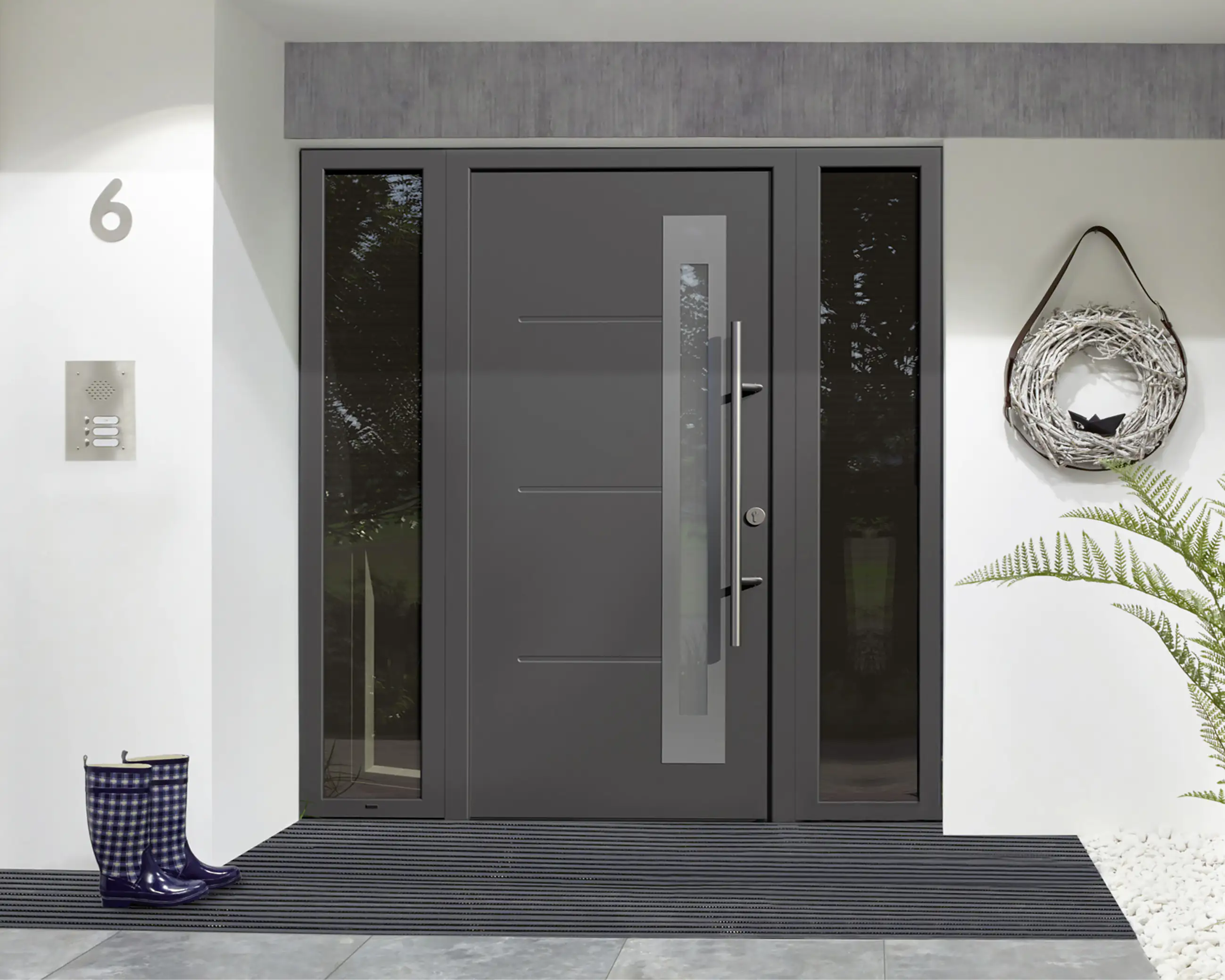 EcoStar Haustür ISOPRO Secur IPS 780S RC2 anthrazitgrau 110 x 210 cm EcoStar Haustür ISOPRO Secur IPS 780S RC2 anthrazitgrau 110 x 210 cm
