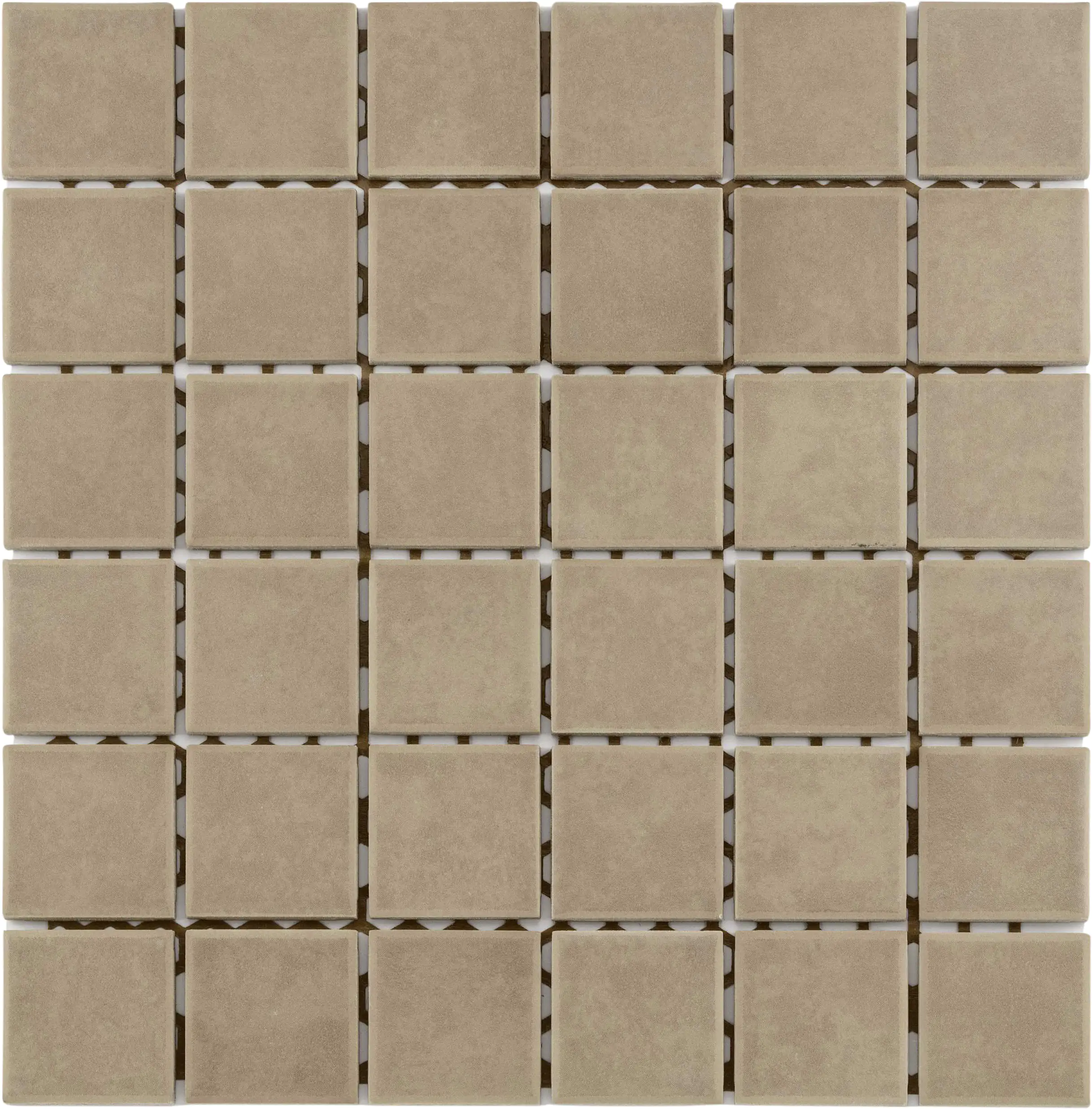 Mosaikfliese Maxi 30 x 30 cm cappuccino Steinmaß: ca. 4,7 x 4,7 cm