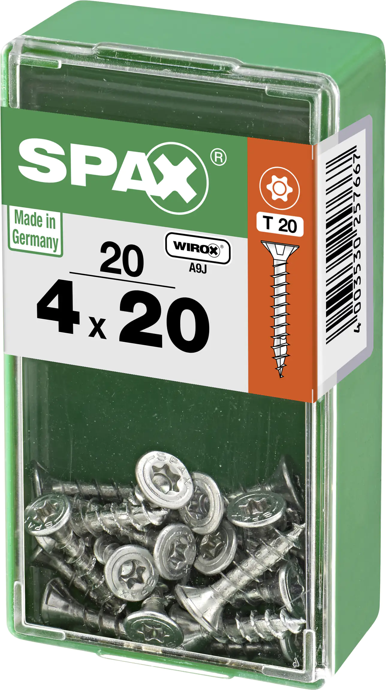 Spax Universalschrauben 4.0 x 20 mm TX 20 - 20 Stk.