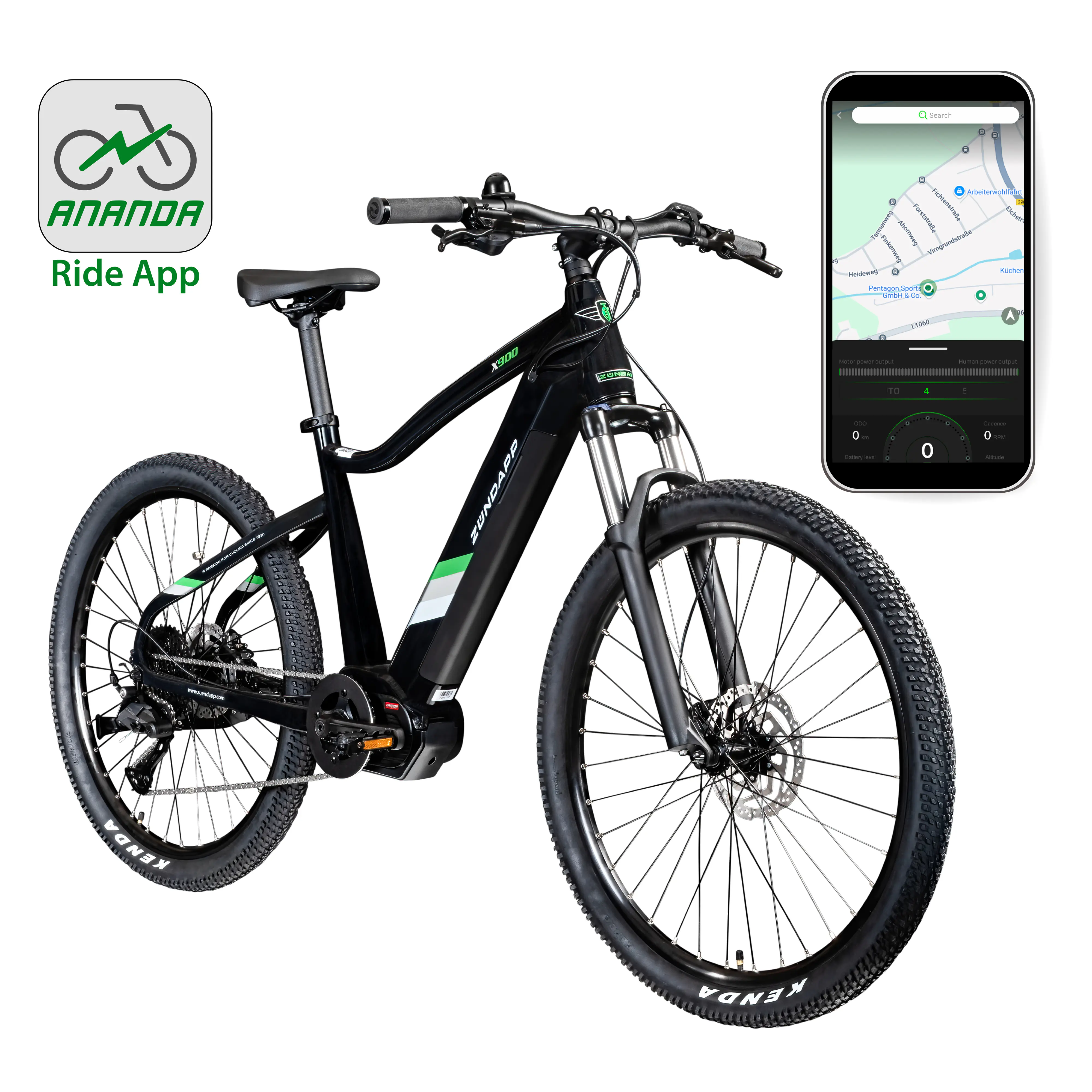 Zündapp E-Bike MTB X900 27,5 Zoll 10-Gang 733 Wh schwarz Zündapp E-Bike MTB X900 27,5 Zoll 10-Gang 733 Wh schwarz