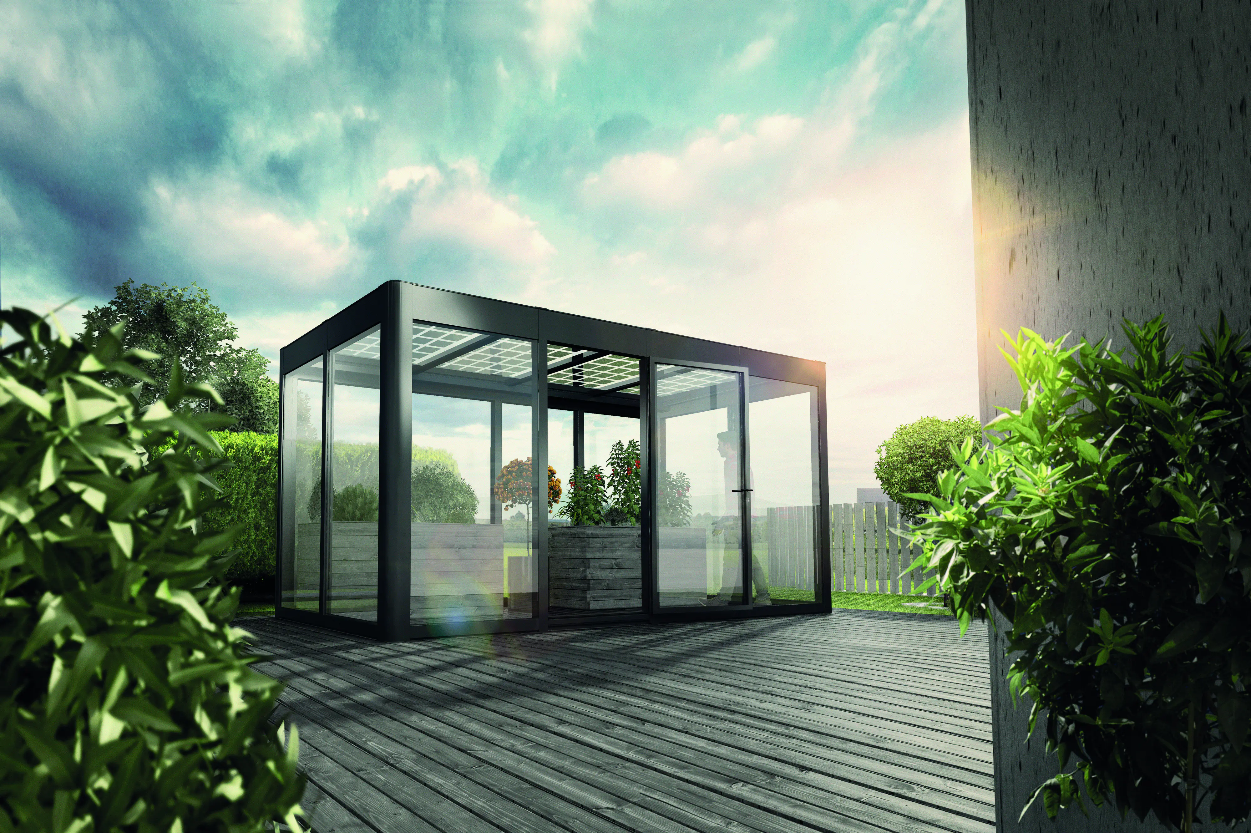 SunElements SunGarden Gartenhaus Energy 4.2 443 x 233 cm anthrazit-metallic SunElements SunGarden Gartenhaus Energy 4.2 443 x 233 cm anthrazit-metallic