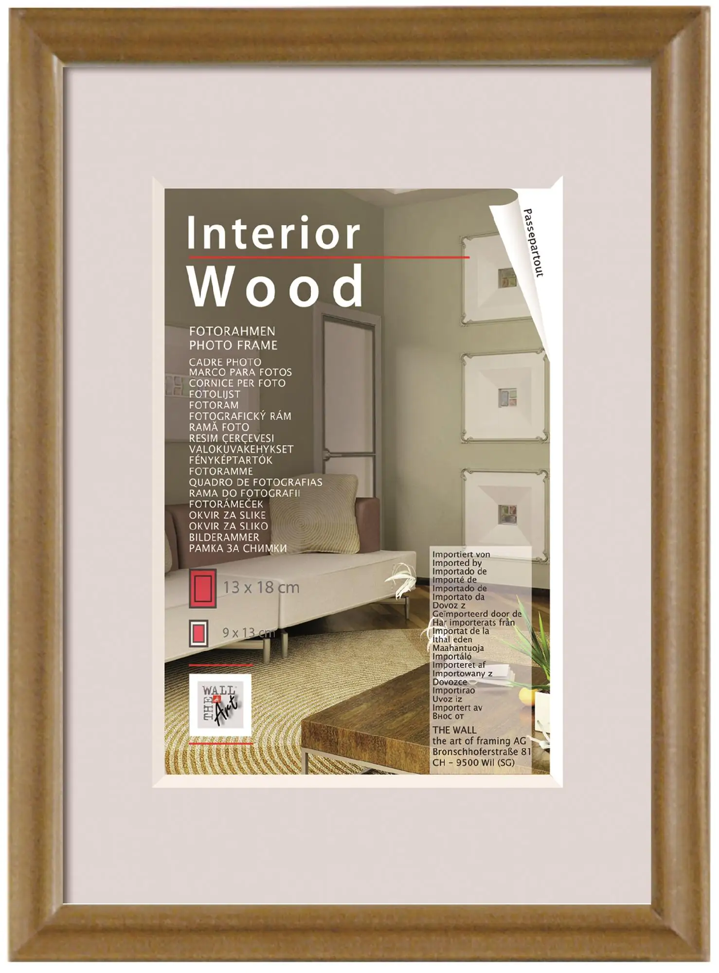 Bilderrahmen Lübeck dunkelbraun, 9 x 13 cm Bilderrahmen Lübeck dunkelbraun, 9 x 13 cm