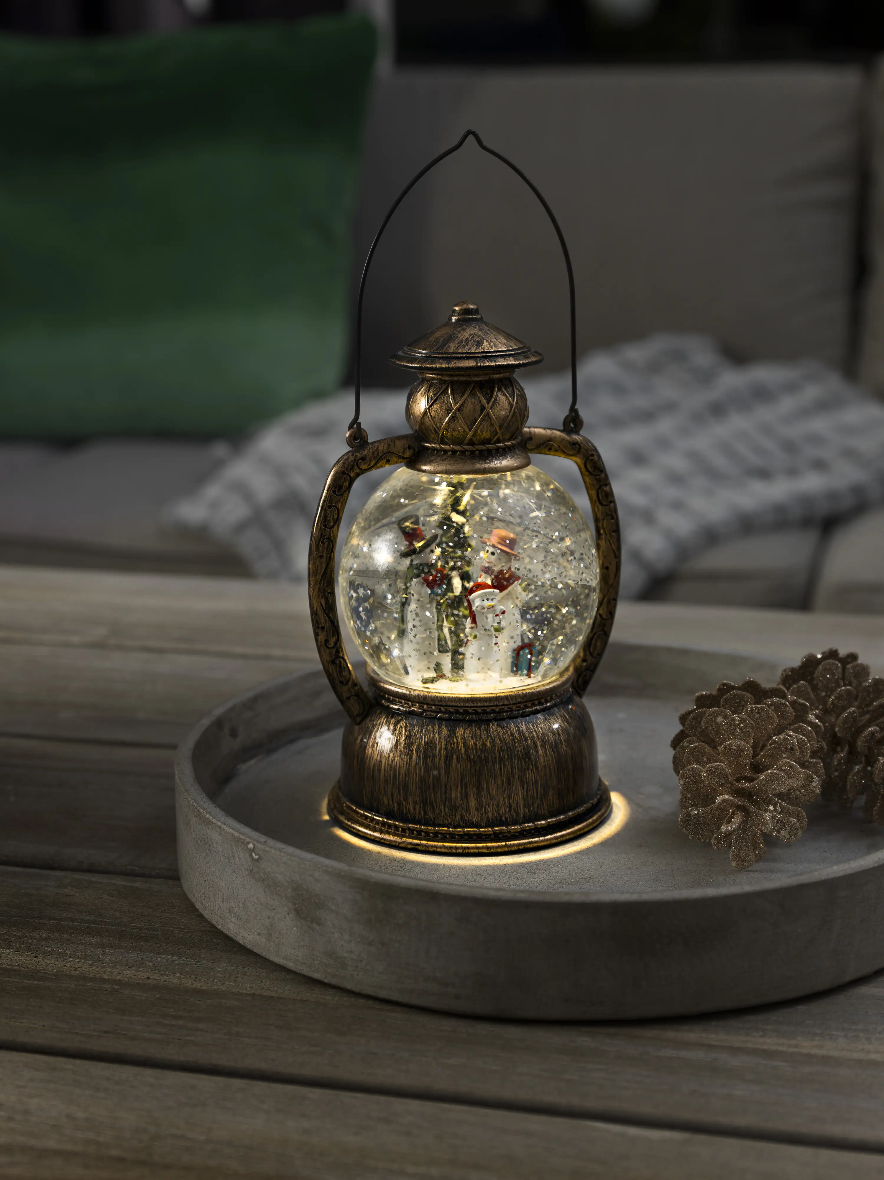 Konstsmide LED Kugellaterne Schneemannfamilie 20 x Ø 12 cm Konstsmide LED Kugellaterne Schneemannfamilie 20 x Ø 12 cm