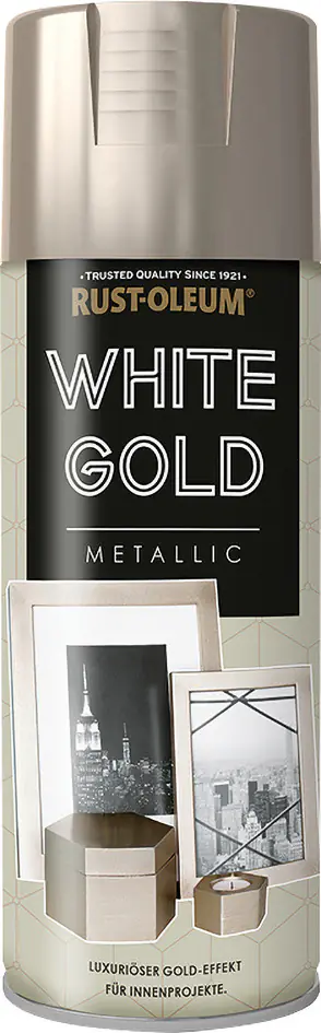 Rust-Oleum Metallsprühlack 400 ml white gold