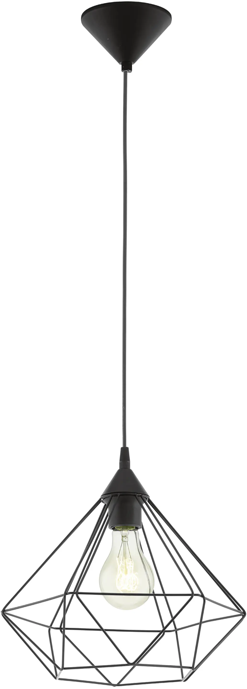 Eglo Pendelleuchte Tarbes schwarz Ø 32,5 cm E27