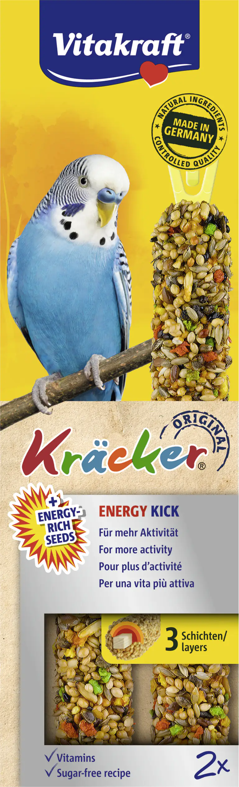 Vitakraft Kräcker® Energy Kick 2 Stück / 60 g Vitakraft Kräcker® Energy Kick 2 Stück / 60 g