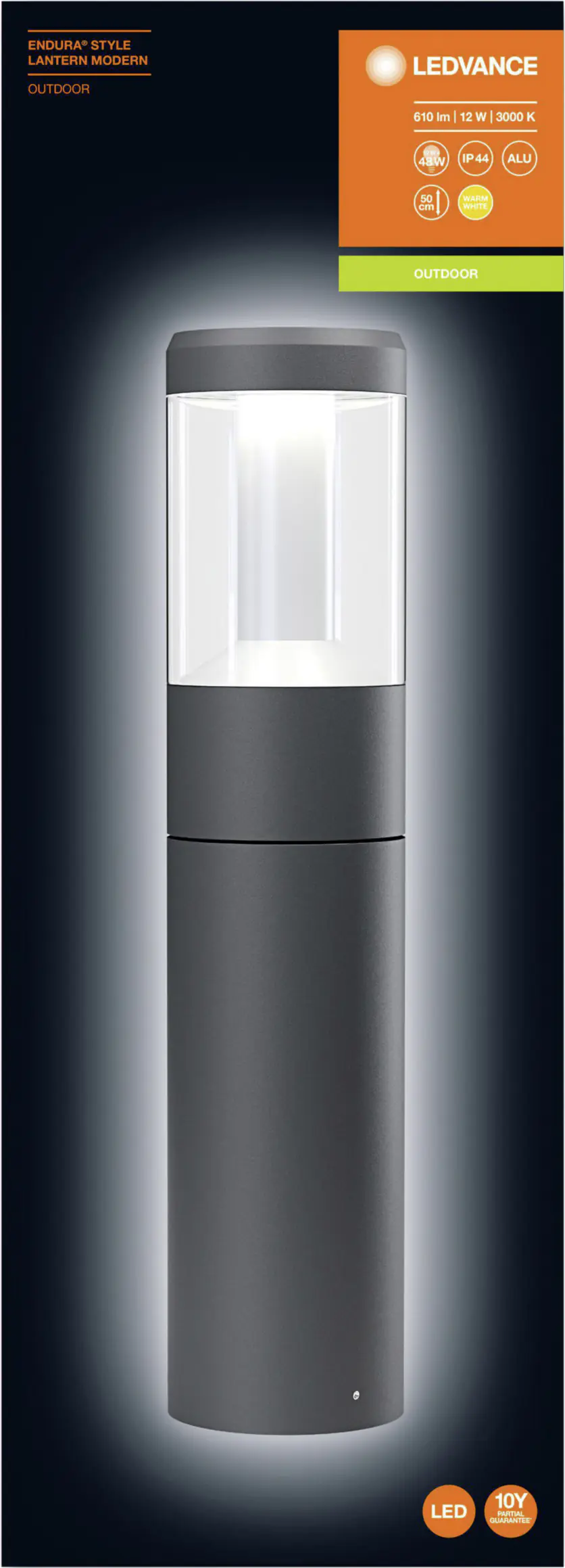 Ledvance Außenleuchte Endura Style Lantern Modern dunkelgrau