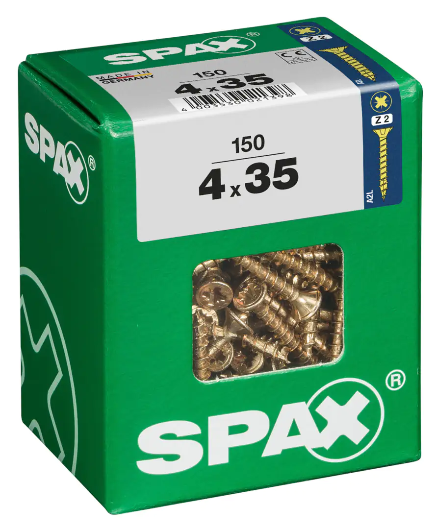 Spax Universalschrauben 4.0 x 35 mm PZ 2 - 150 Stk.