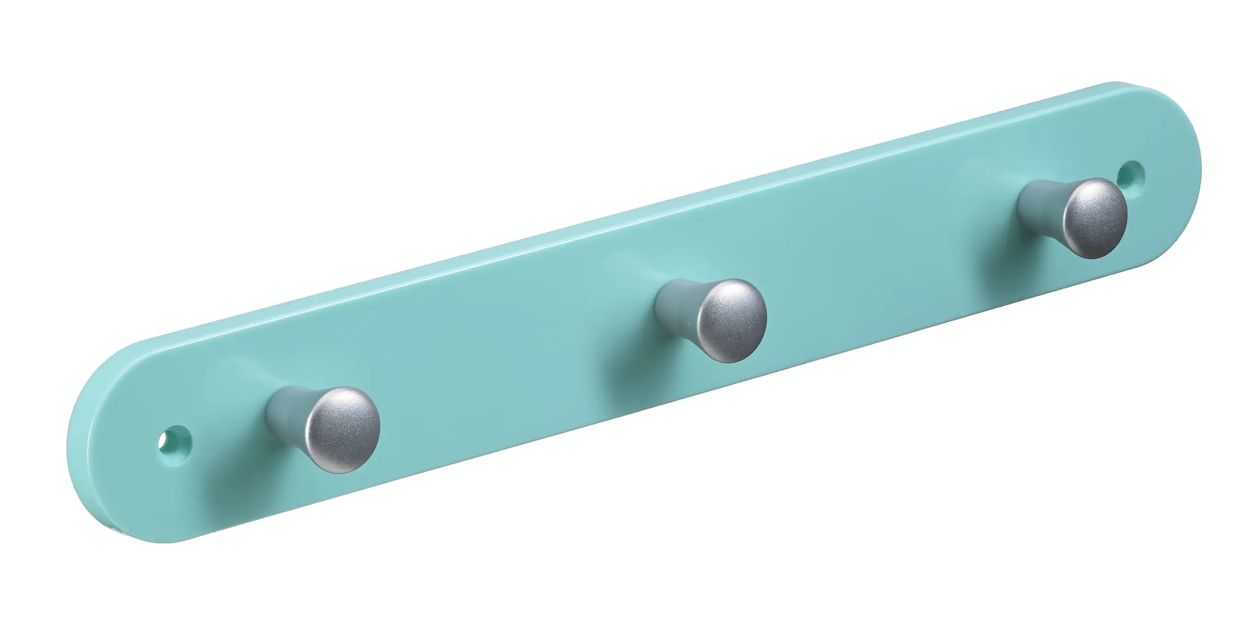 Hettich Garderobenleiste 3 Haken 28,0 x 4,0 x 0,8 cm mintgrün Hettich Garderobenleiste 3 Haken 28,0 x 4,0 x 0,8 cm mintgrün