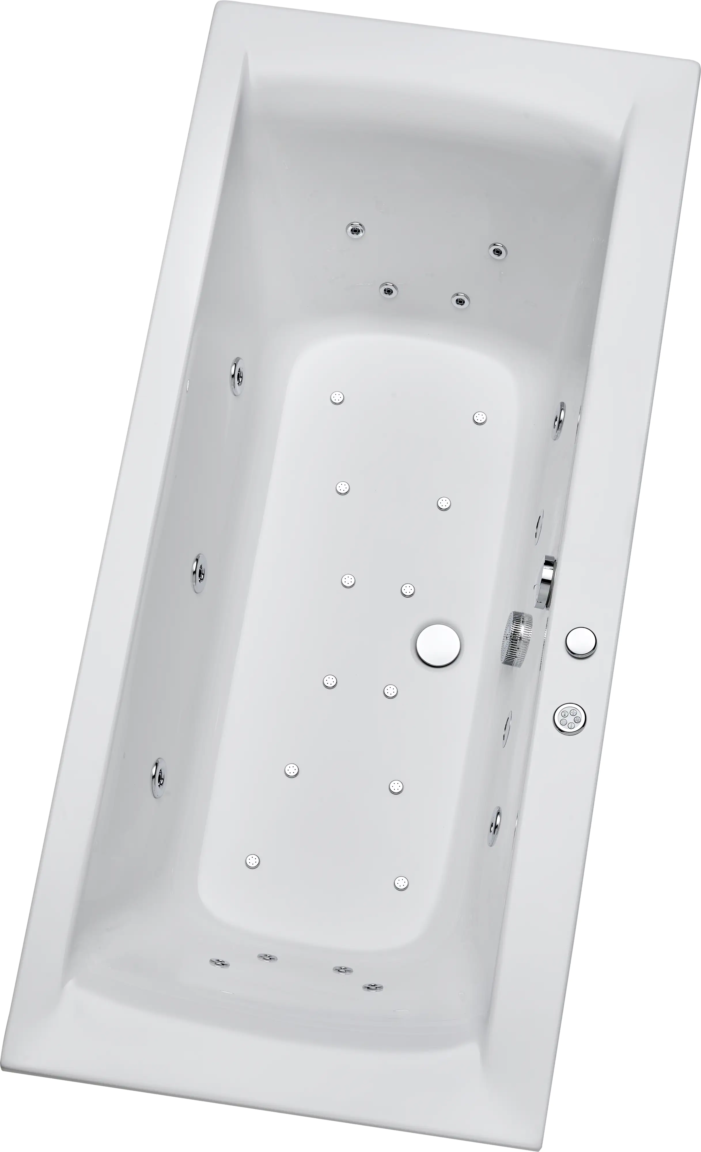 Ottofond Whirlpool-Komplettset Rosa 170 x 75 cm, weiß