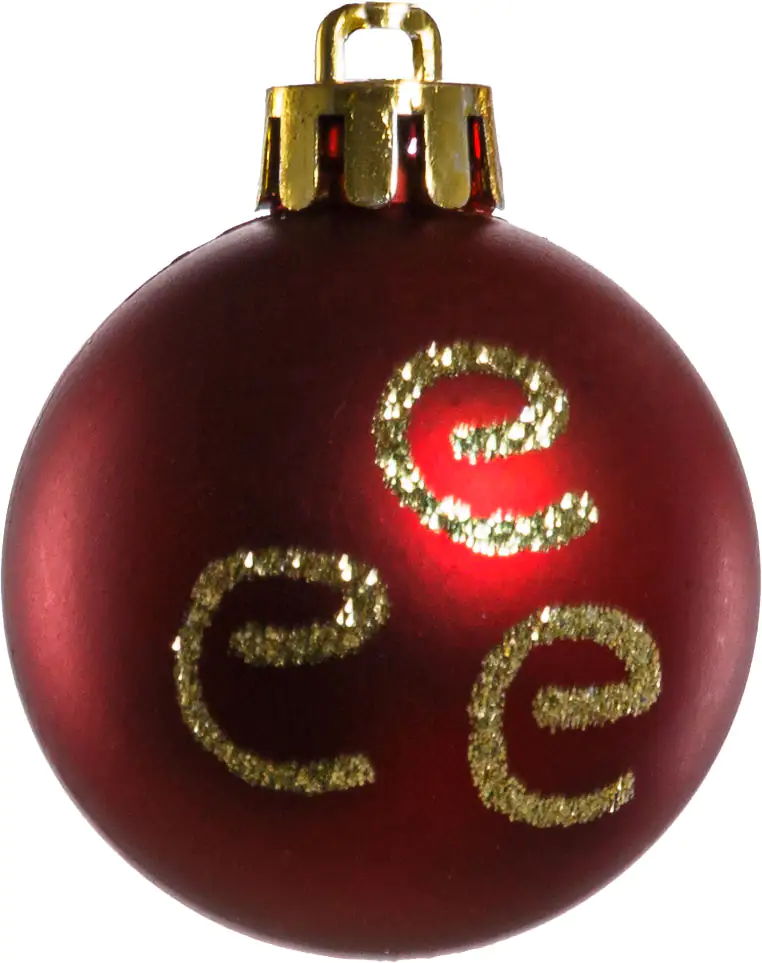 2076601527152_03 TrendLine Weihnachtskugeln bruchfest, langlebig Ø 4 cm rot 12 Stück